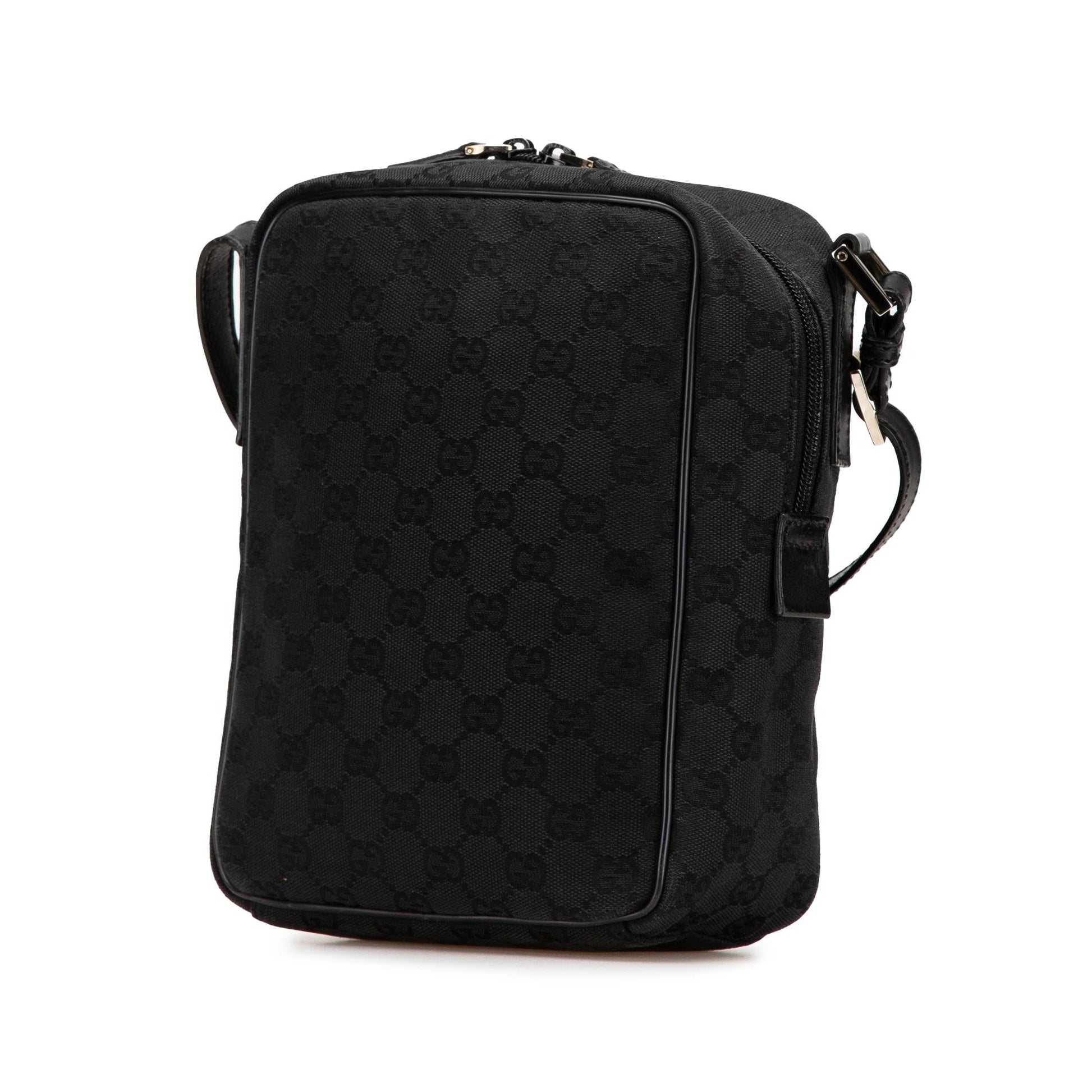 Gucci GG Canvas Black Crossbody Bag Crossbody 9
