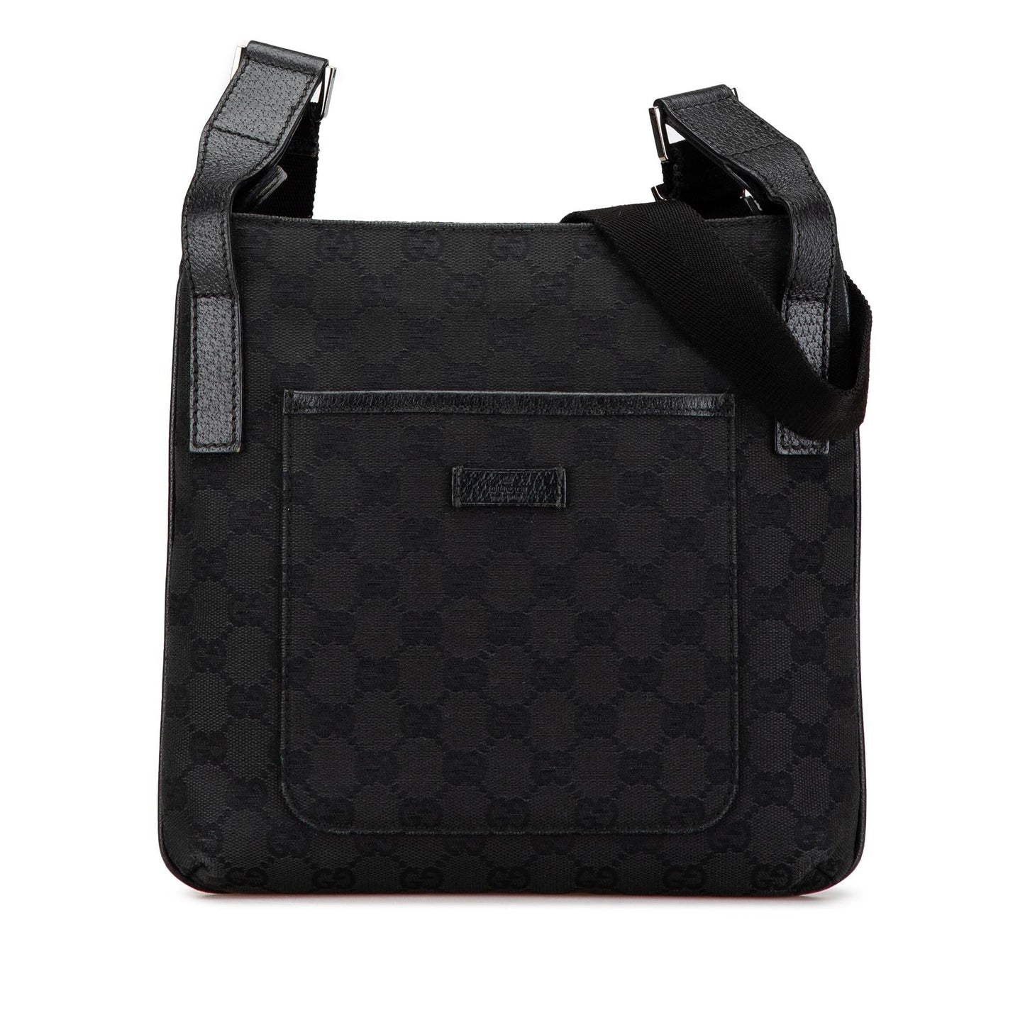 Gucci GG Canvas Calf Black Crossbody Bag Crossbody 10