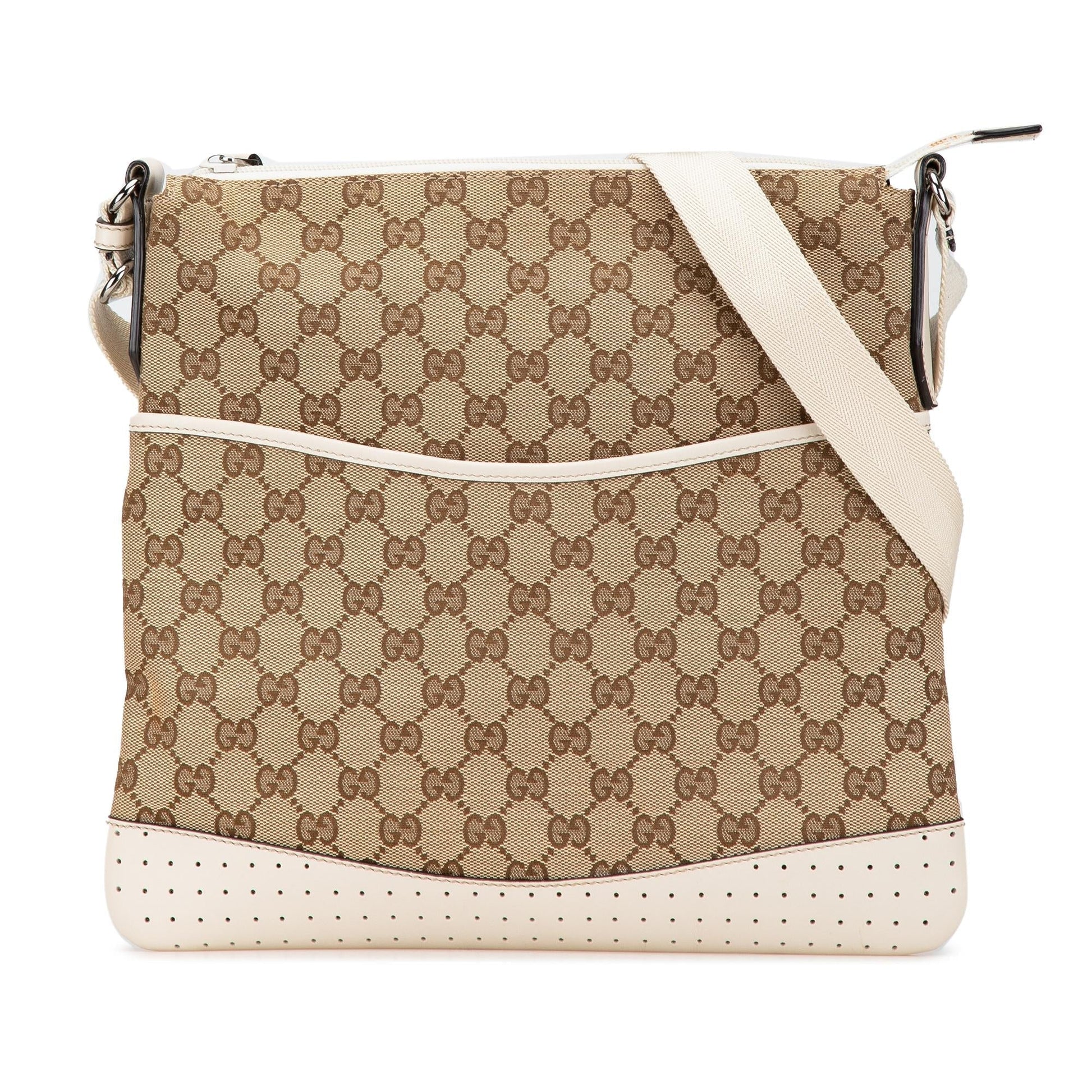 Gucci GG Canvas Brown Crossbody Bag Crossbody 12