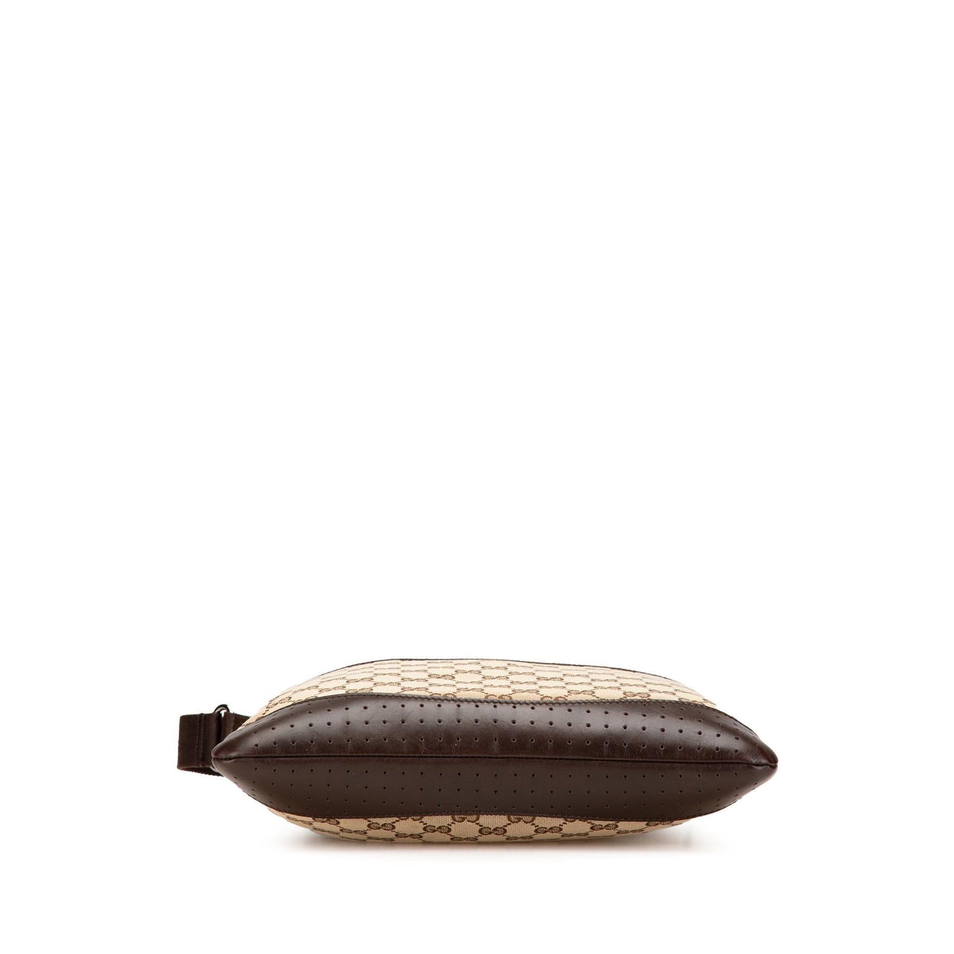 Gucci GG Canvas Calf Brown Crossbody Bag Crossbody 21