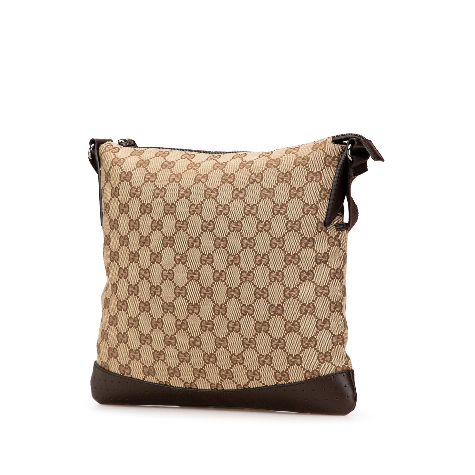 Gucci GG Canvas Calf Brown Crossbody Bag Crossbody 21