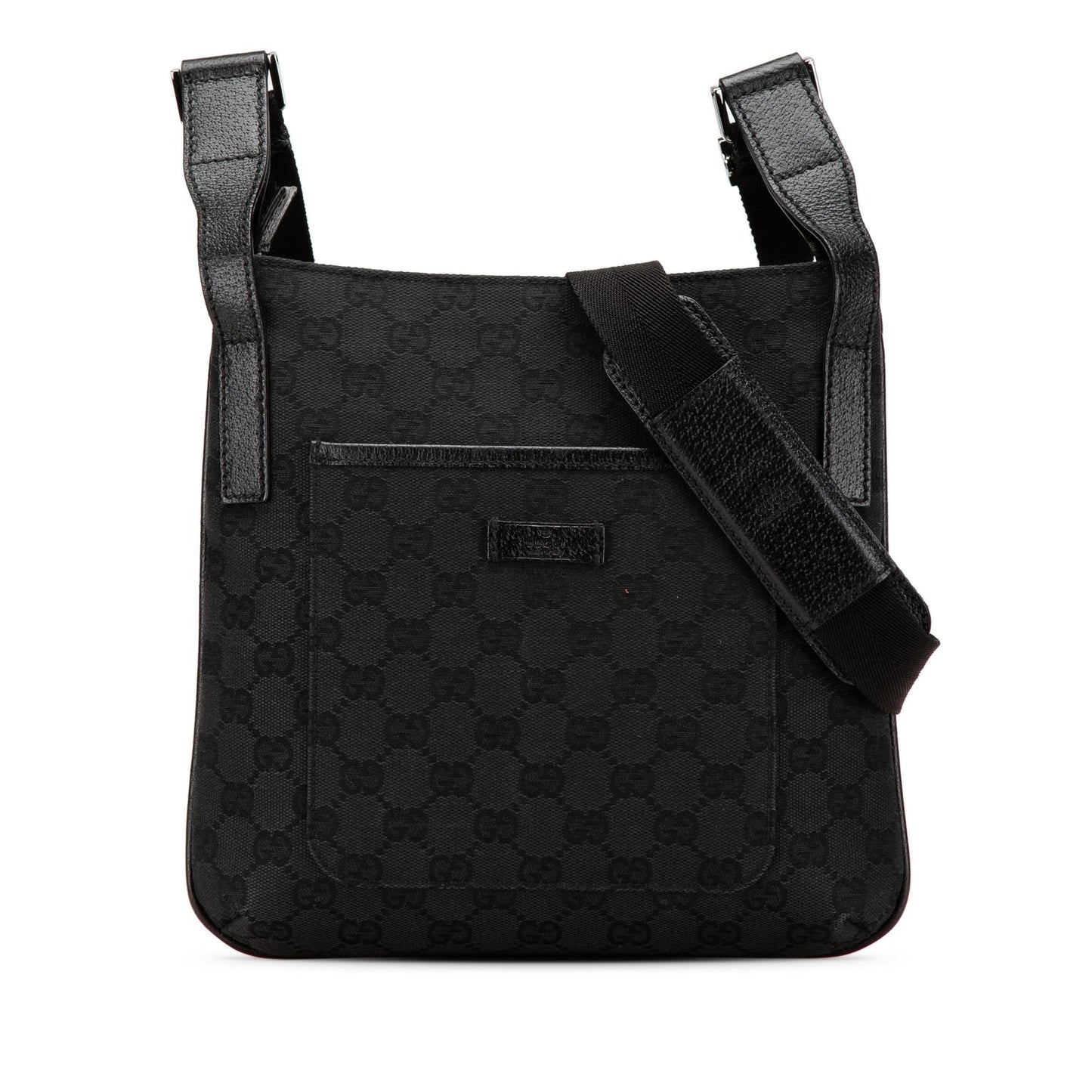 Gucci GG Canvas Calf Black Crossbody Bag Crossbody 20