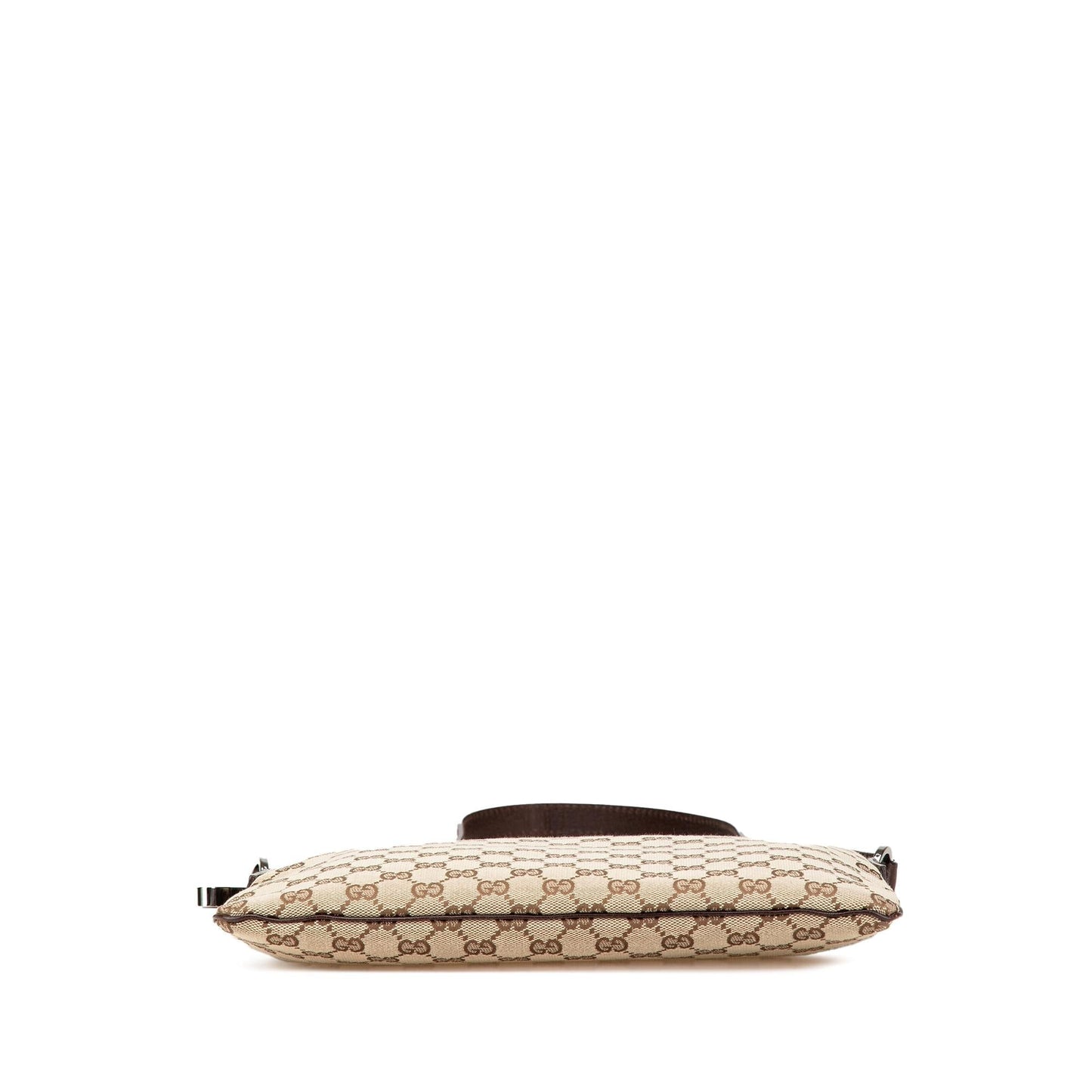 Gucci GG Canvas Calf Brown Crossbody Bag