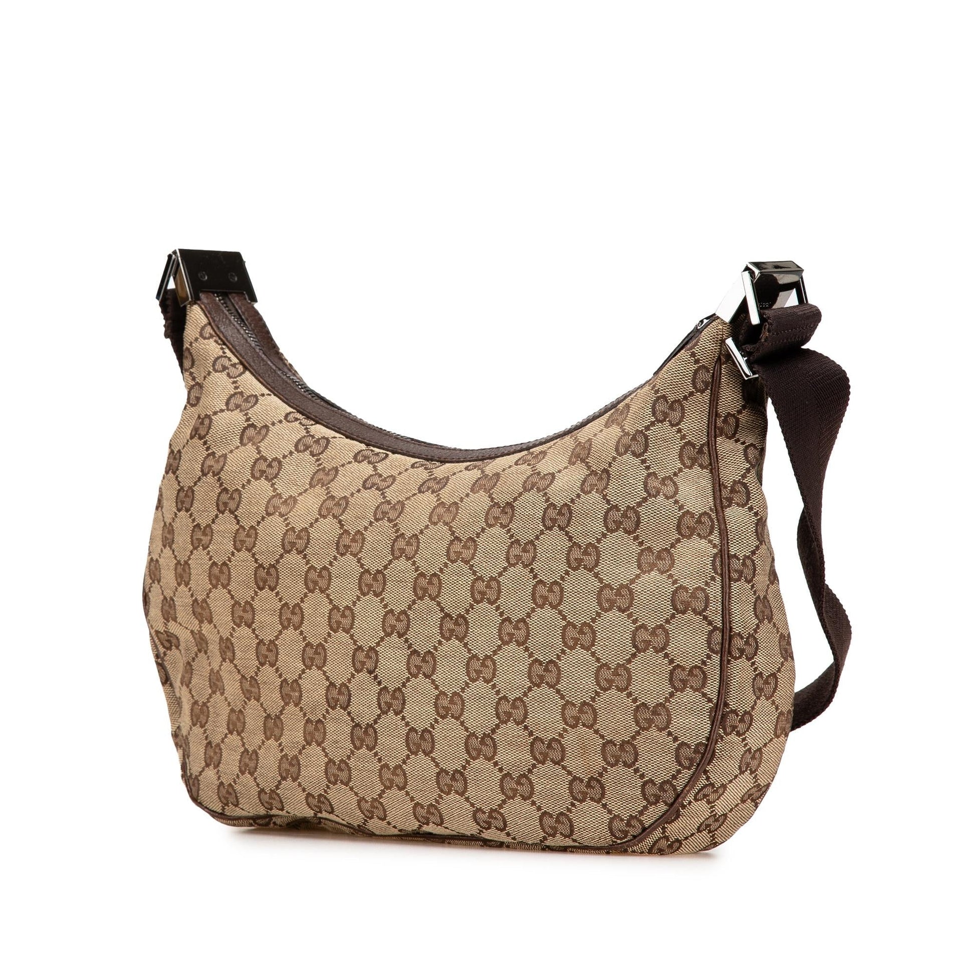 Gucci GG Canvas Calf Brown Crossbody Bag Crossbody 28