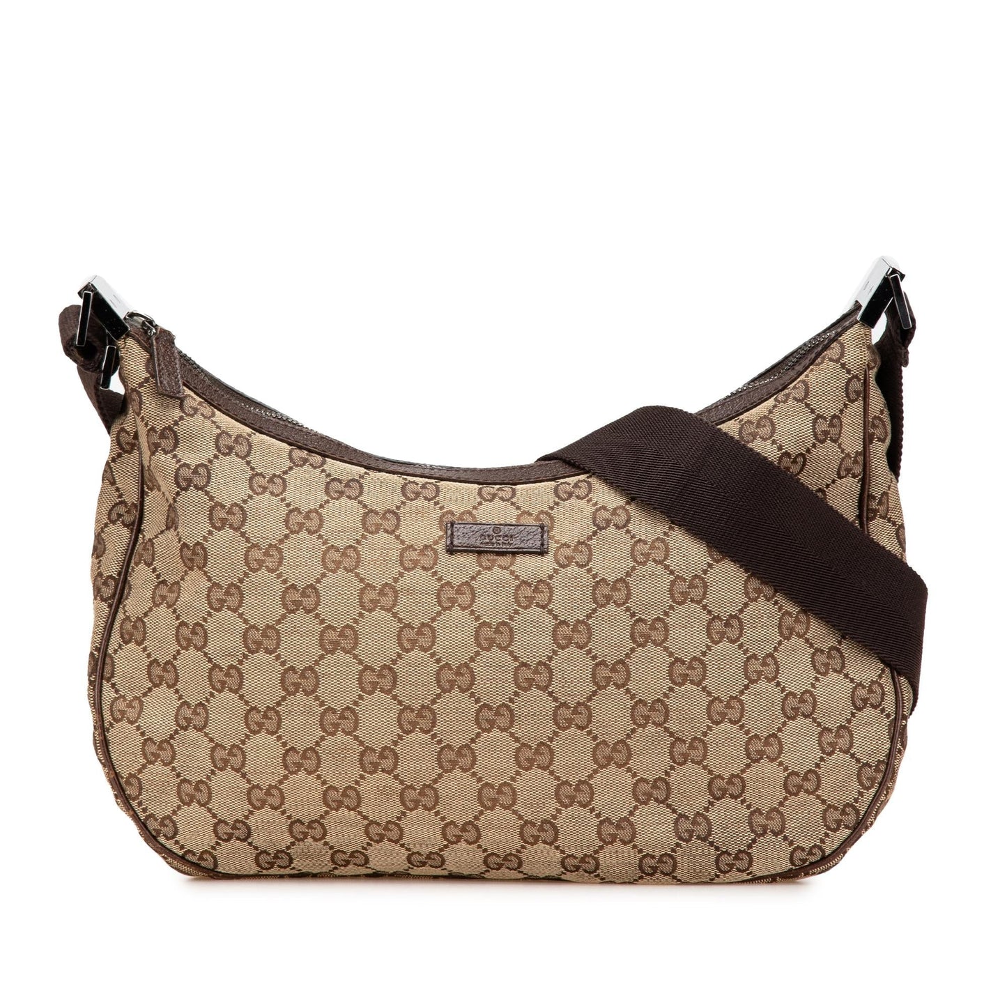 Gucci GG Canvas Calf Brown Crossbody Bag Crossbody 40