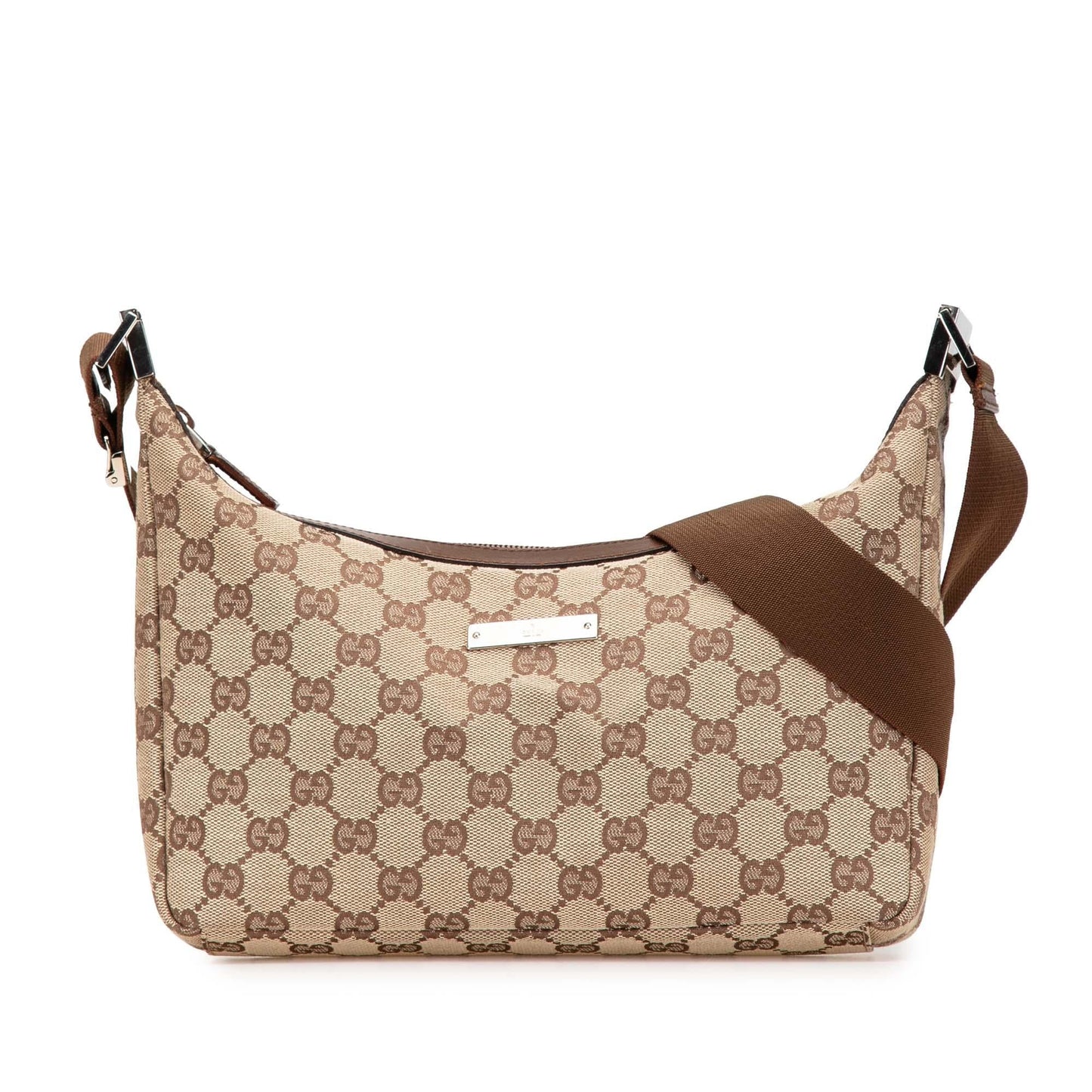 Gucci GG Canvas Calf Brown Crossbody Bag Crossbody 37