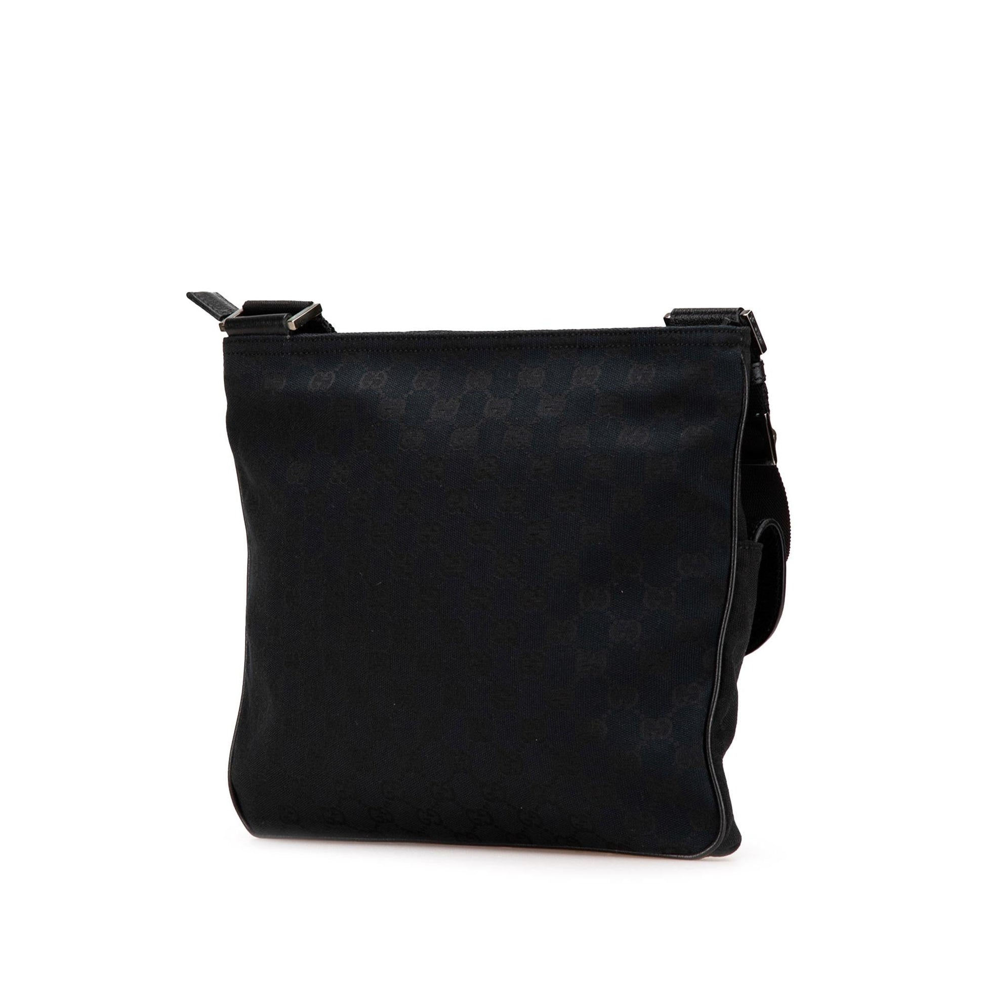 Gucci GG Canvas Calf Black Crossbody Bag Crossbody 42
