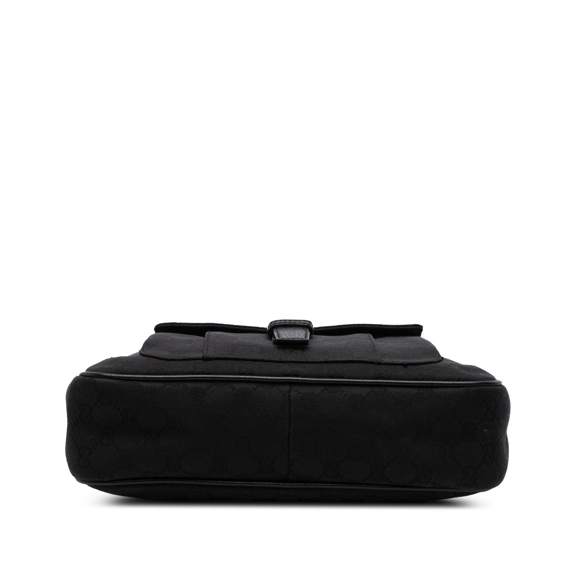 Gucci GG Canvas Calf Black Crossbody Bag Crossbody 49