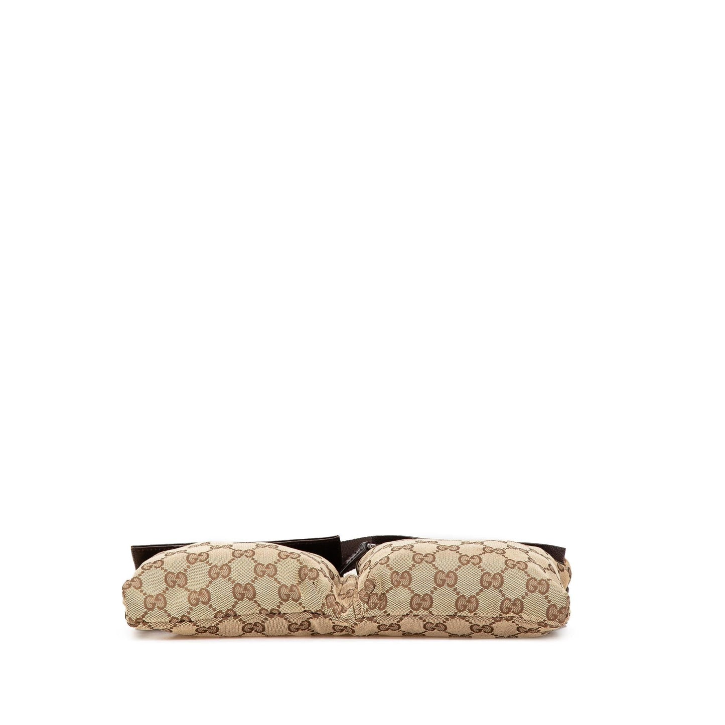 Gucci GG Double Pocket Belt Canvas Calf Brown Accessory Bag 9