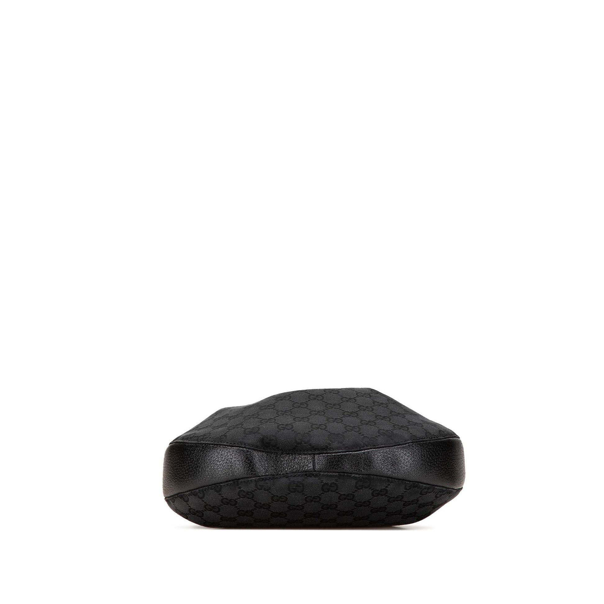 Gucci GG Drawstring Canvas Calf Black Jewelry