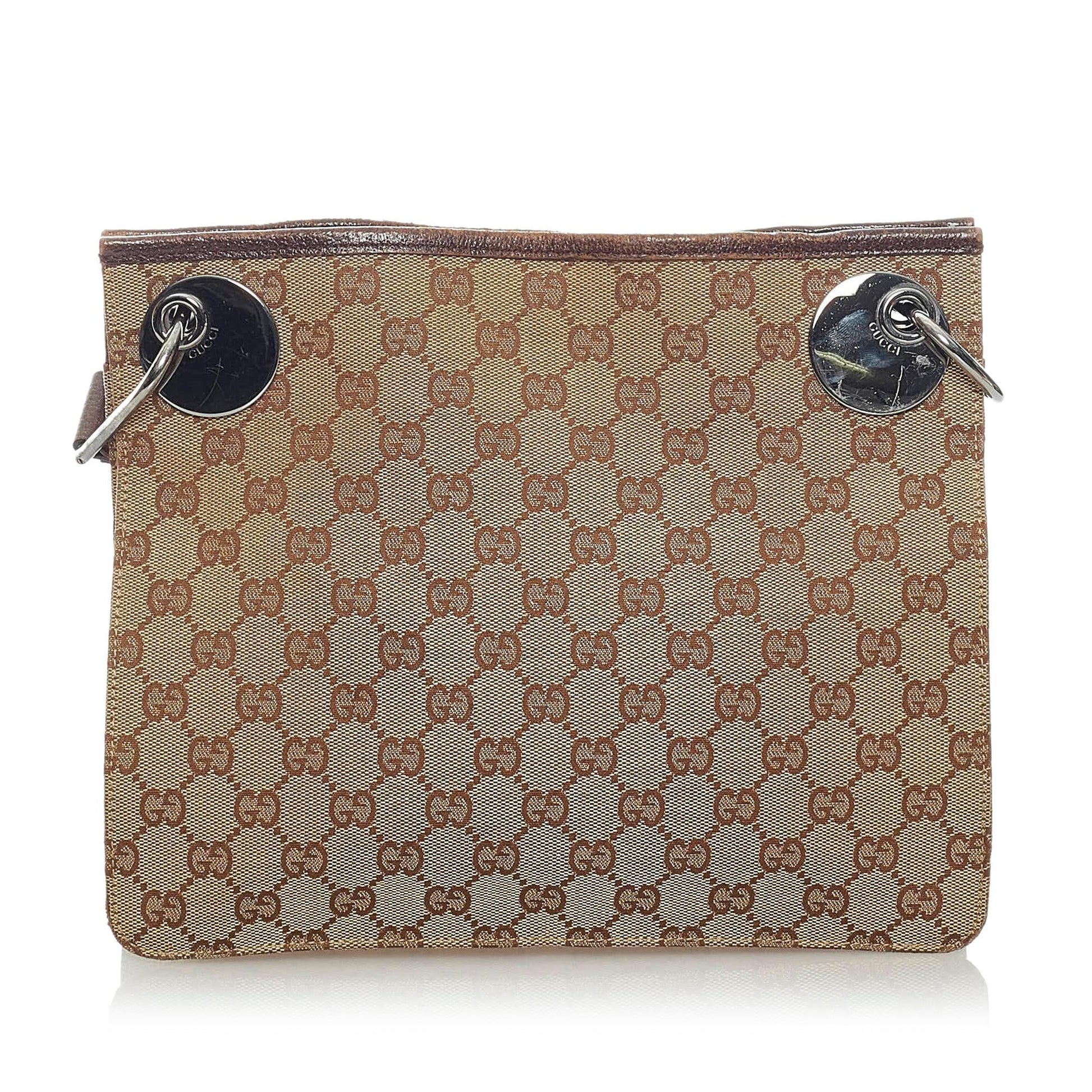 Gucci GG Eclipse SHG Canvas Brown Crossbody Bag