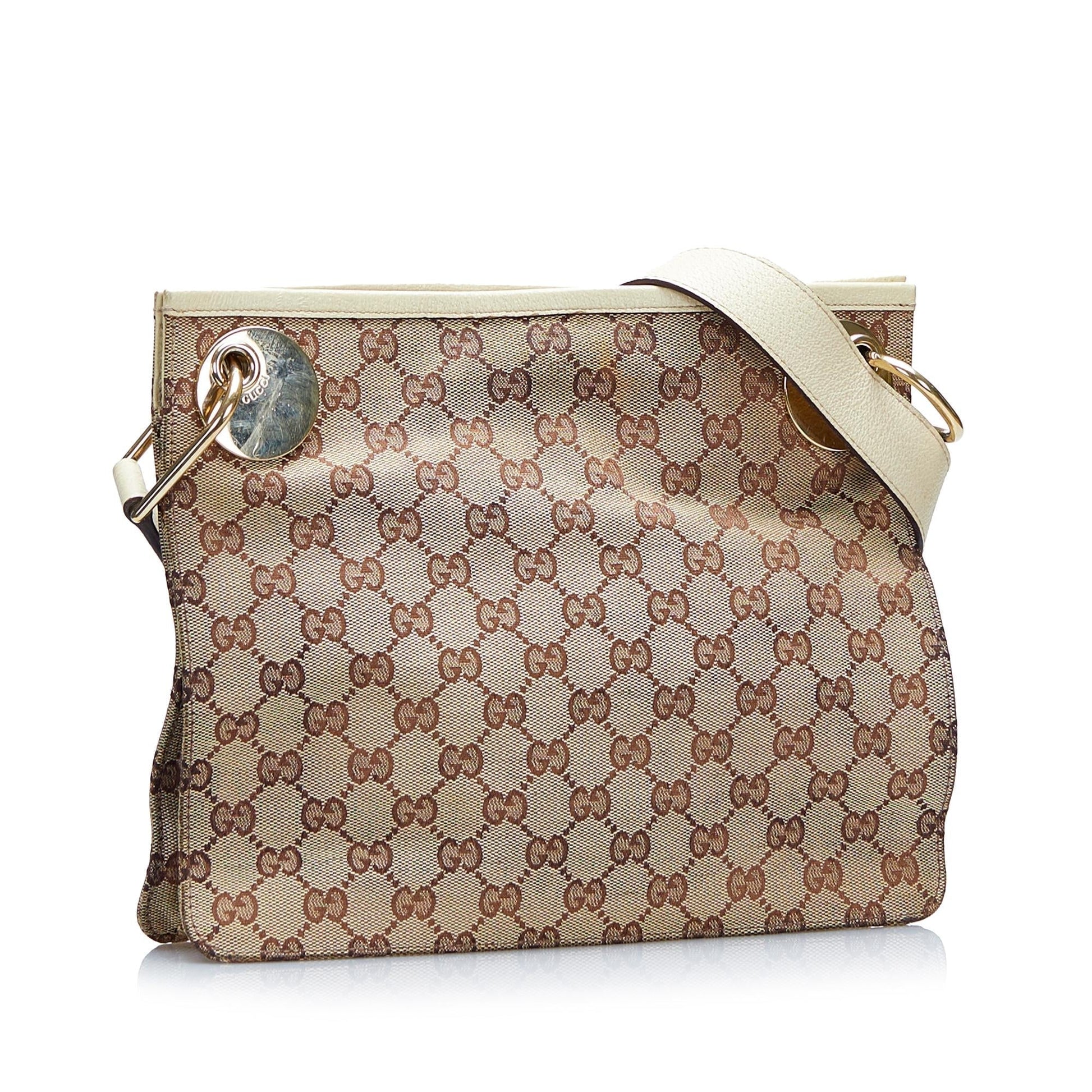 Gucci GG Eclipse SHG-DNx87B Canvas Brown Crossbody Bag