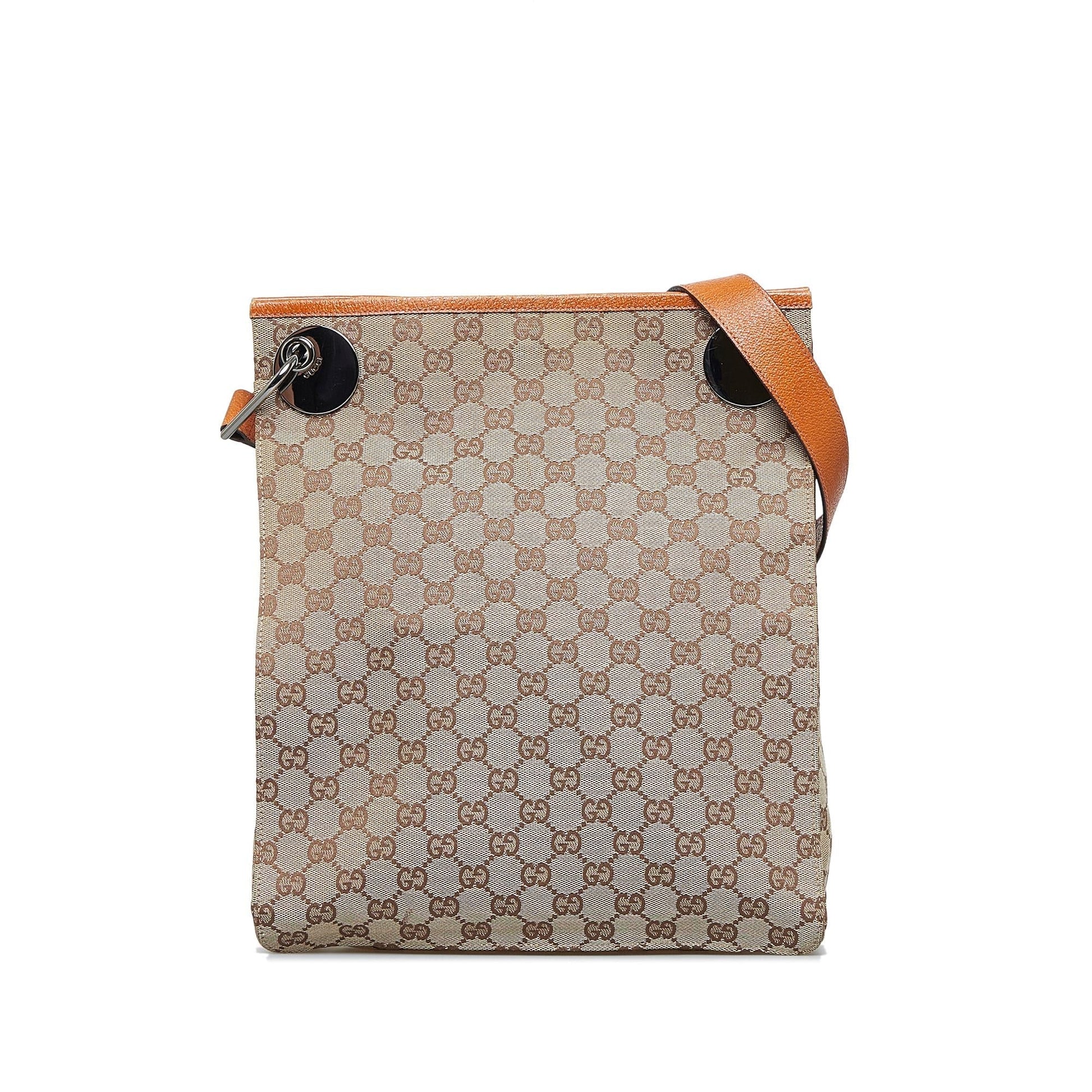 Gucci GG Eclipse SHG-9xxbgL Canvas Brown Crossbody Bag