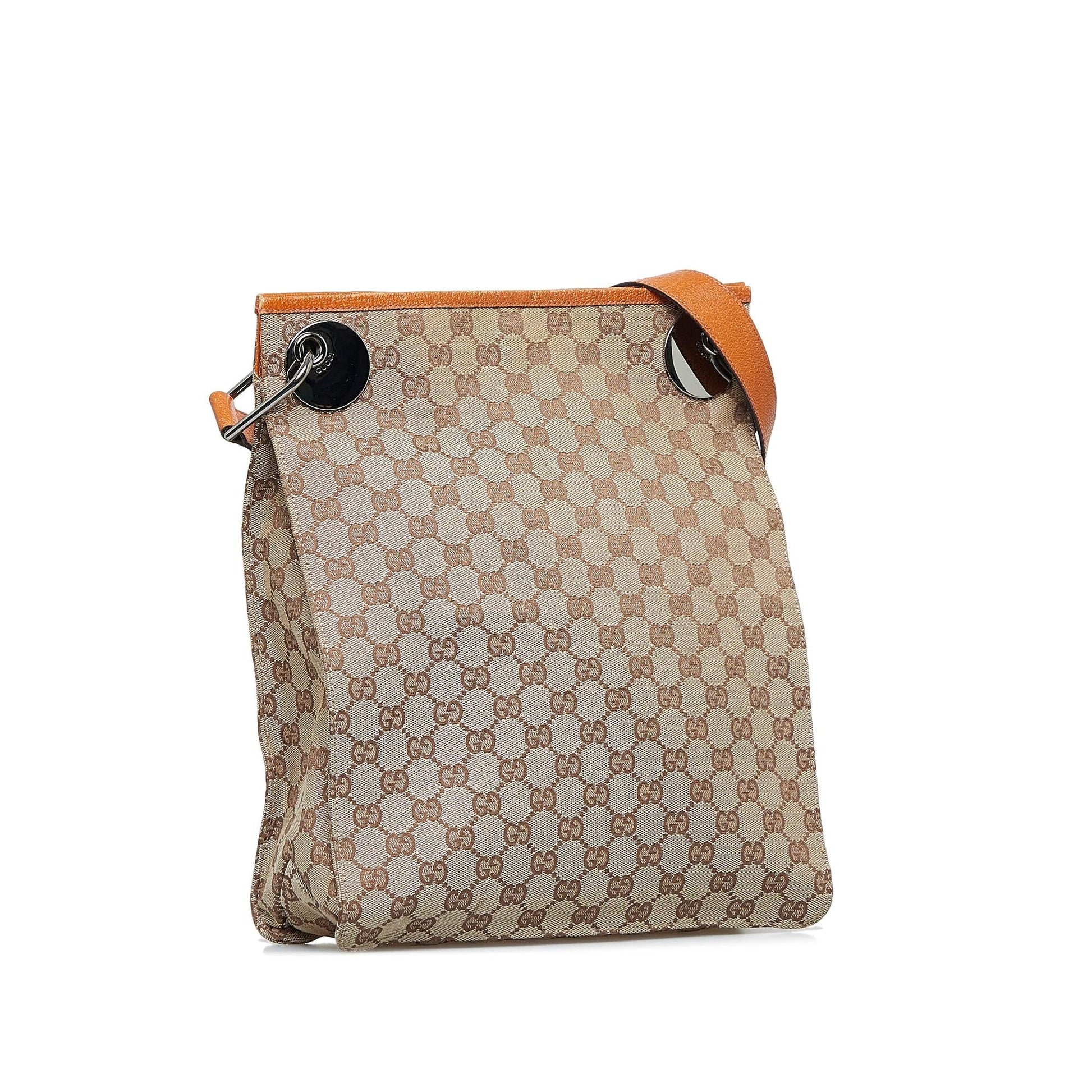 Gucci GG Eclipse SHG-9xxbgL Canvas Brown Crossbody Bag