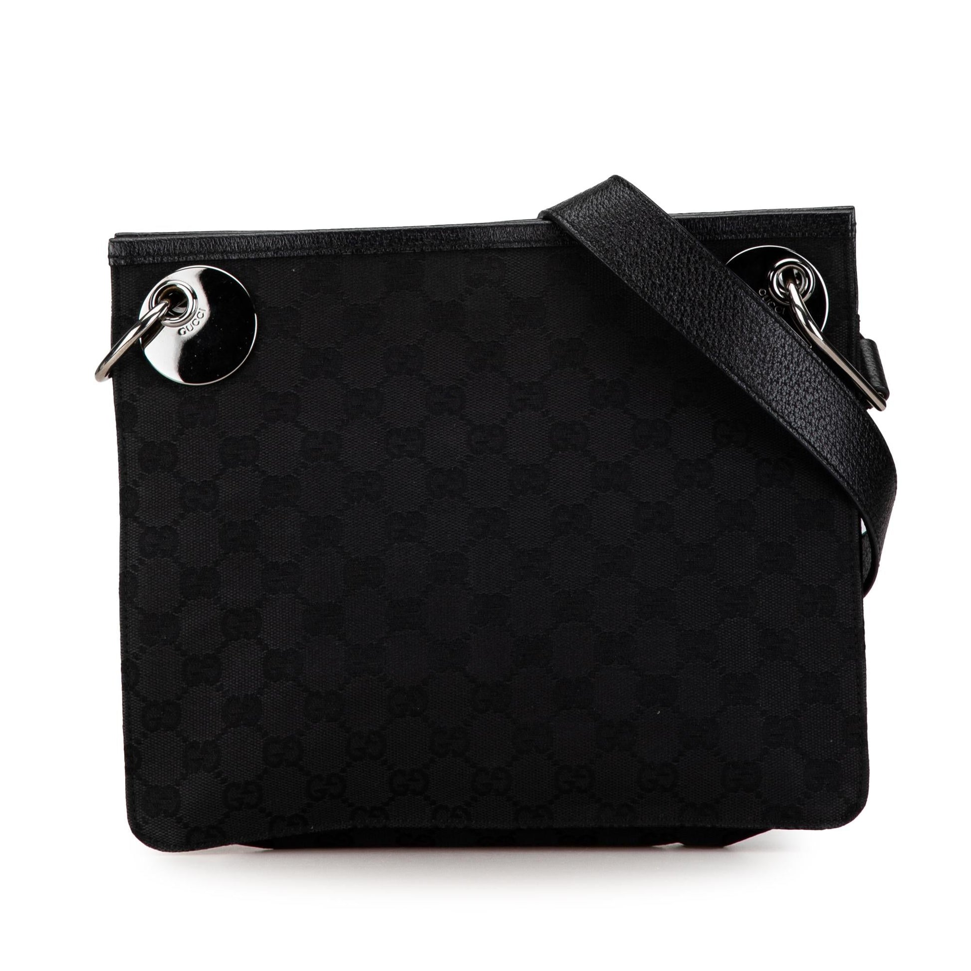 Gucci GG Eclipse SHG-RCjb2b Canvas Calf Black Crossbody Bag