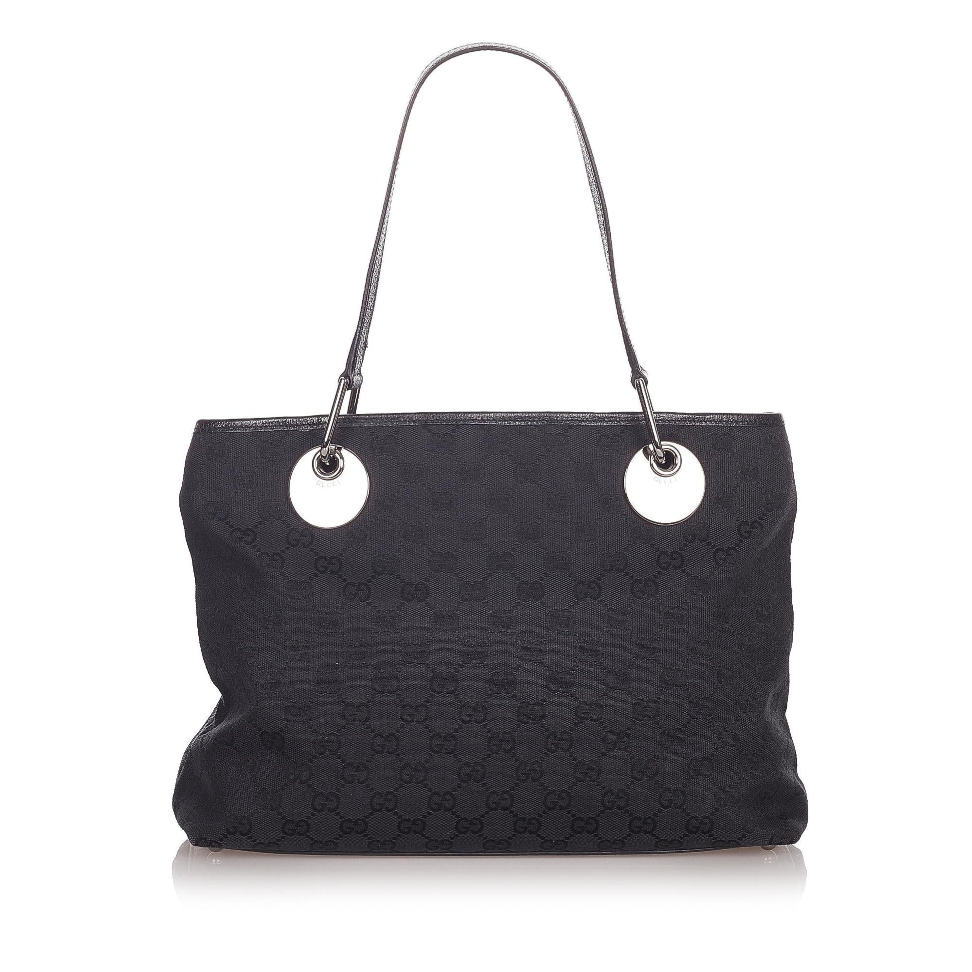 Gucci GG Eclipse SHG Canvas Black Shoulder Bag 7