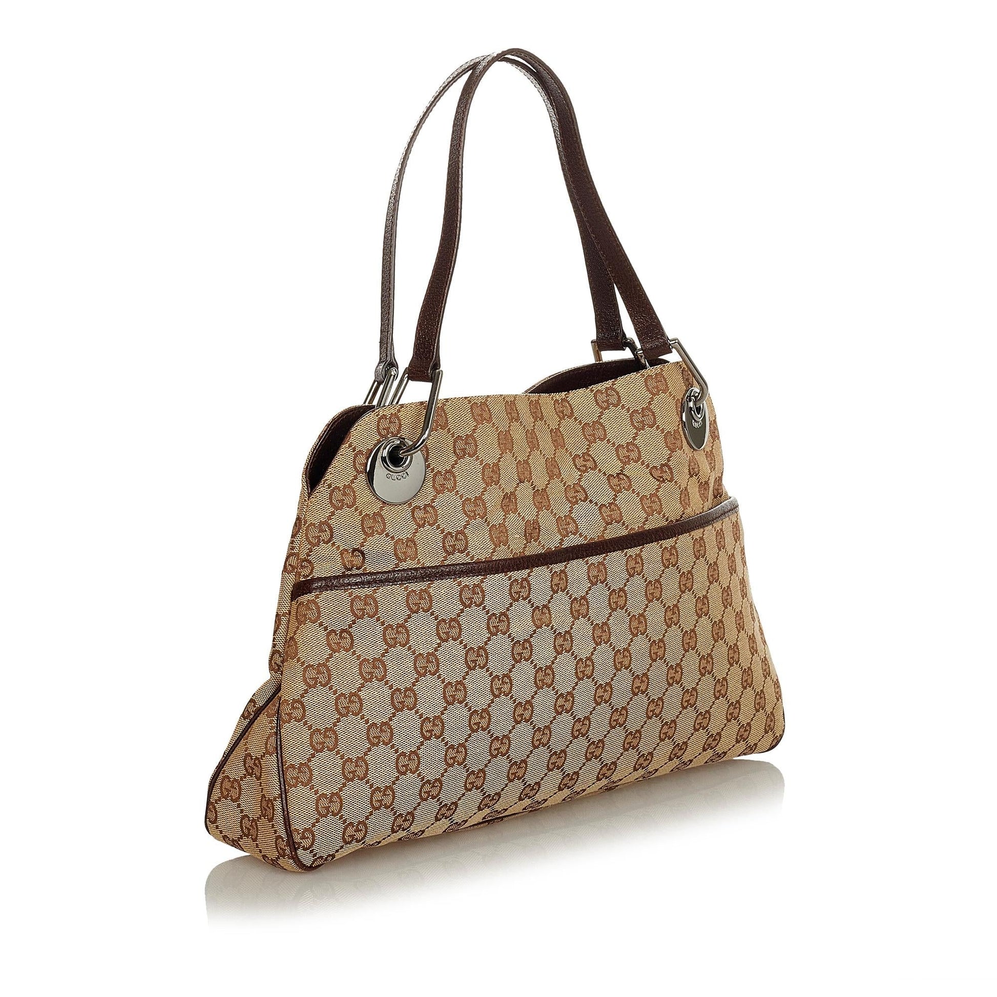 Gucci GG Eclipse SHG Canvas Brown Shoulder Bag 9