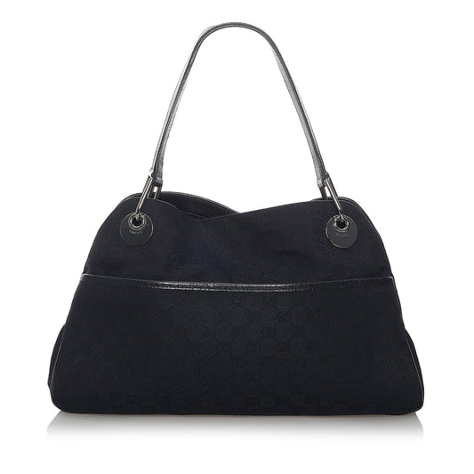 Gucci GG Eclipse SHG Canvas Calf Black Shoulder Bag