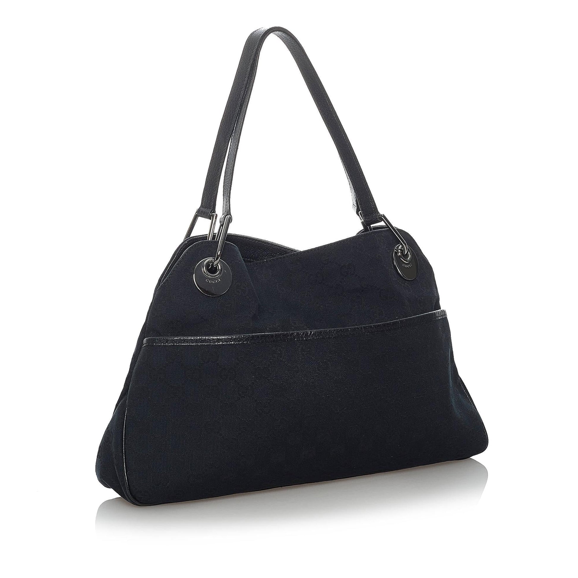 Gucci GG Eclipse SHG Canvas Calf Black Shoulder Bag