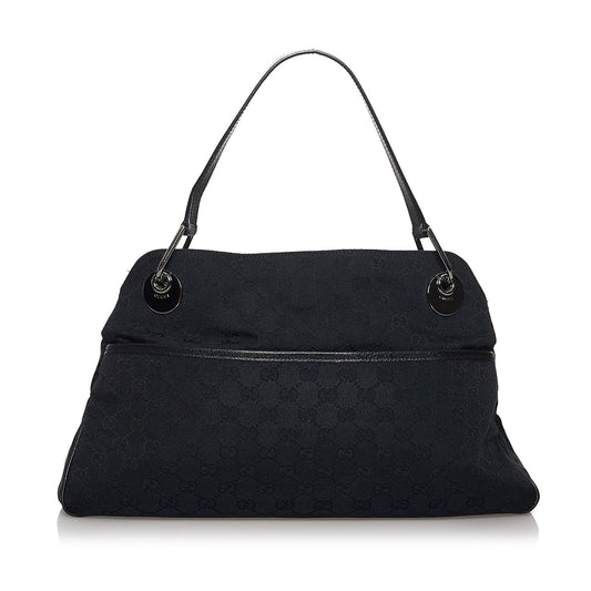 Gucci GG Eclipse SHG Canvas Black Shoulder Bag 5