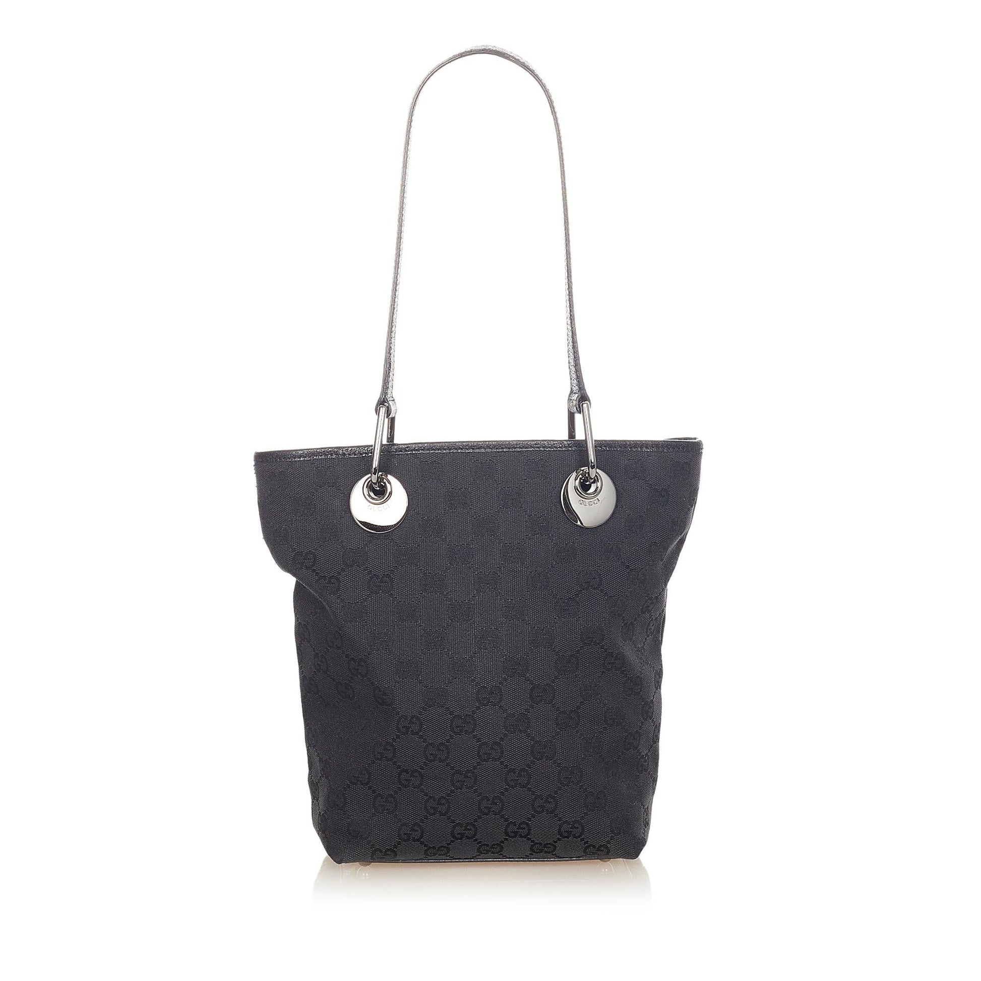 Gucci GG Eclipse SHG Canvas Black Shoulder Bag 8
