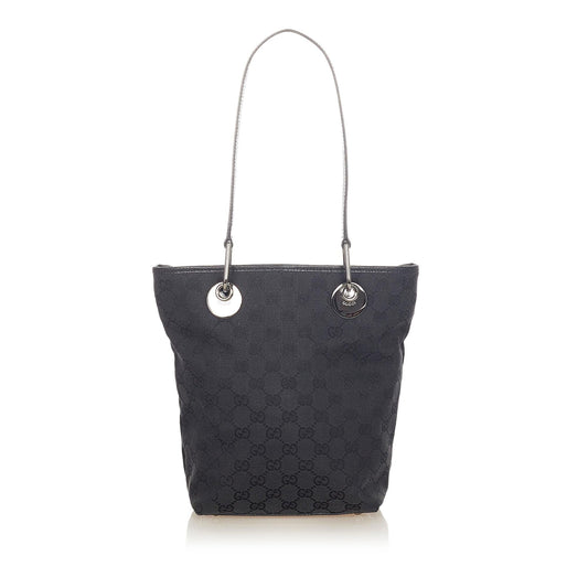 Gucci GG Eclipse SHG Canvas Black Shoulder Bag 8
