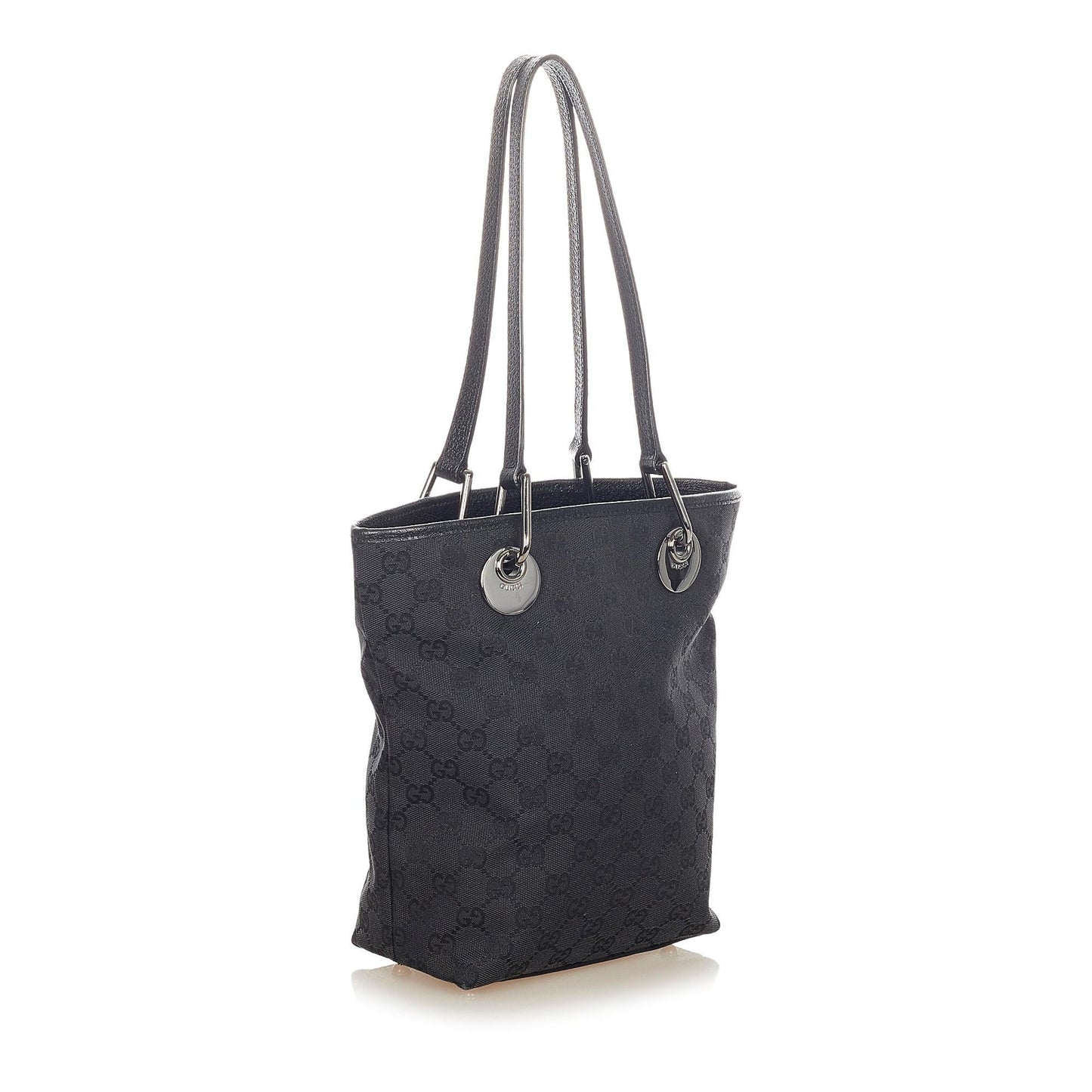 Gucci GG Eclipse SHG Canvas Black Shoulder Bag 8