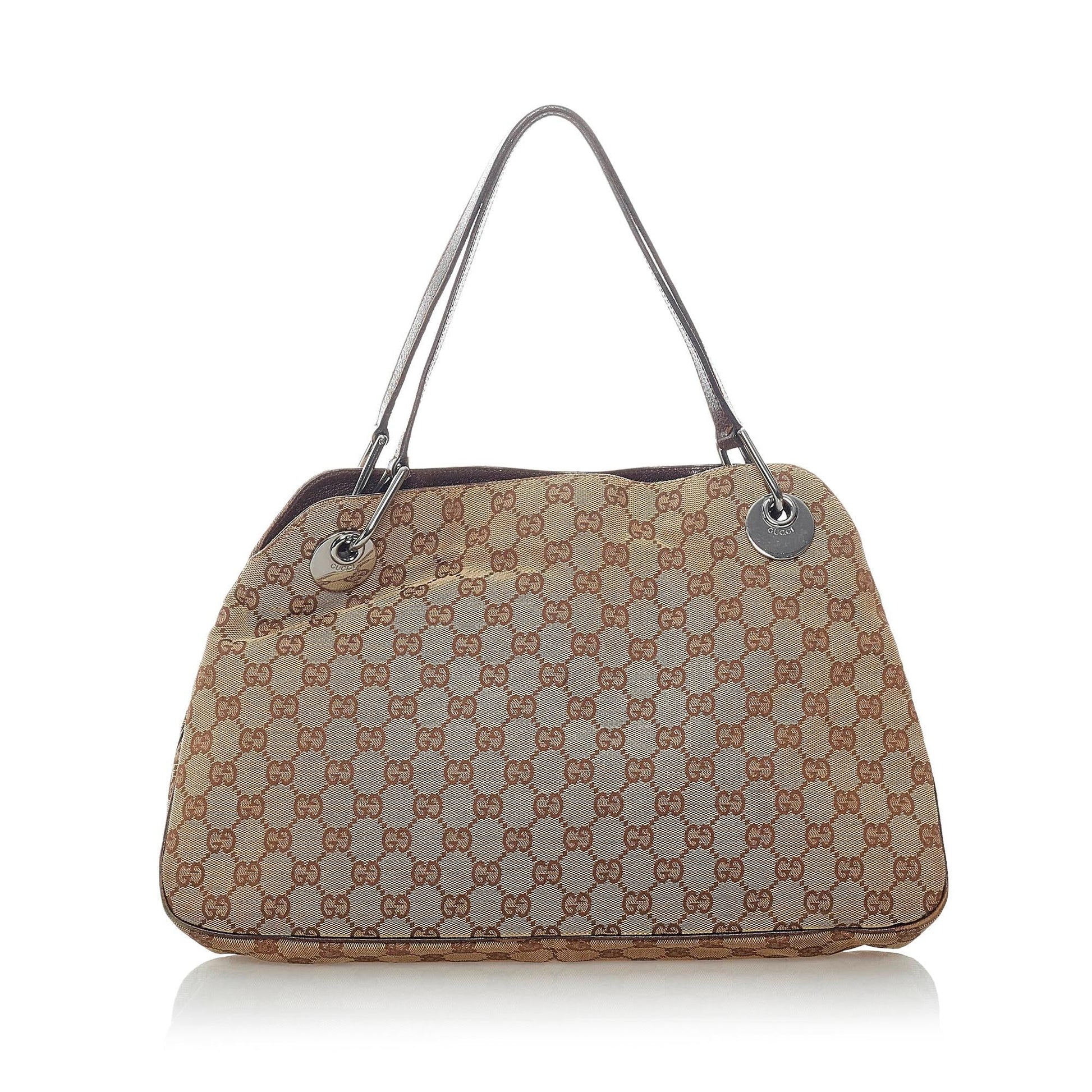 Gucci GG Eclipse SHG Canvas Brown Shoulder Bag 10