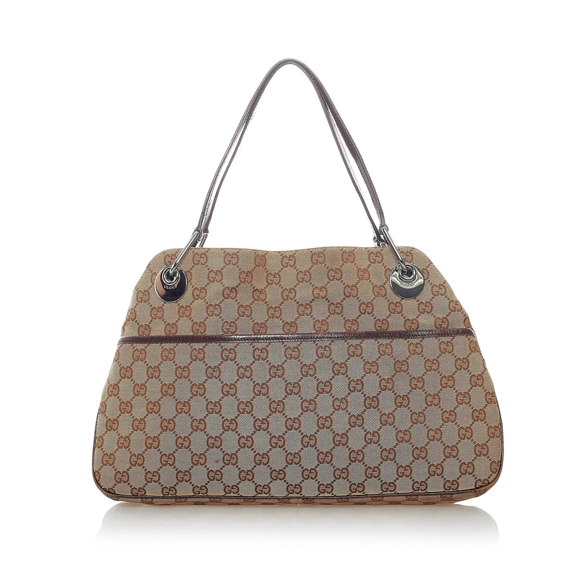 Gucci GG Eclipse SHG Canvas Brown Shoulder Bag 10