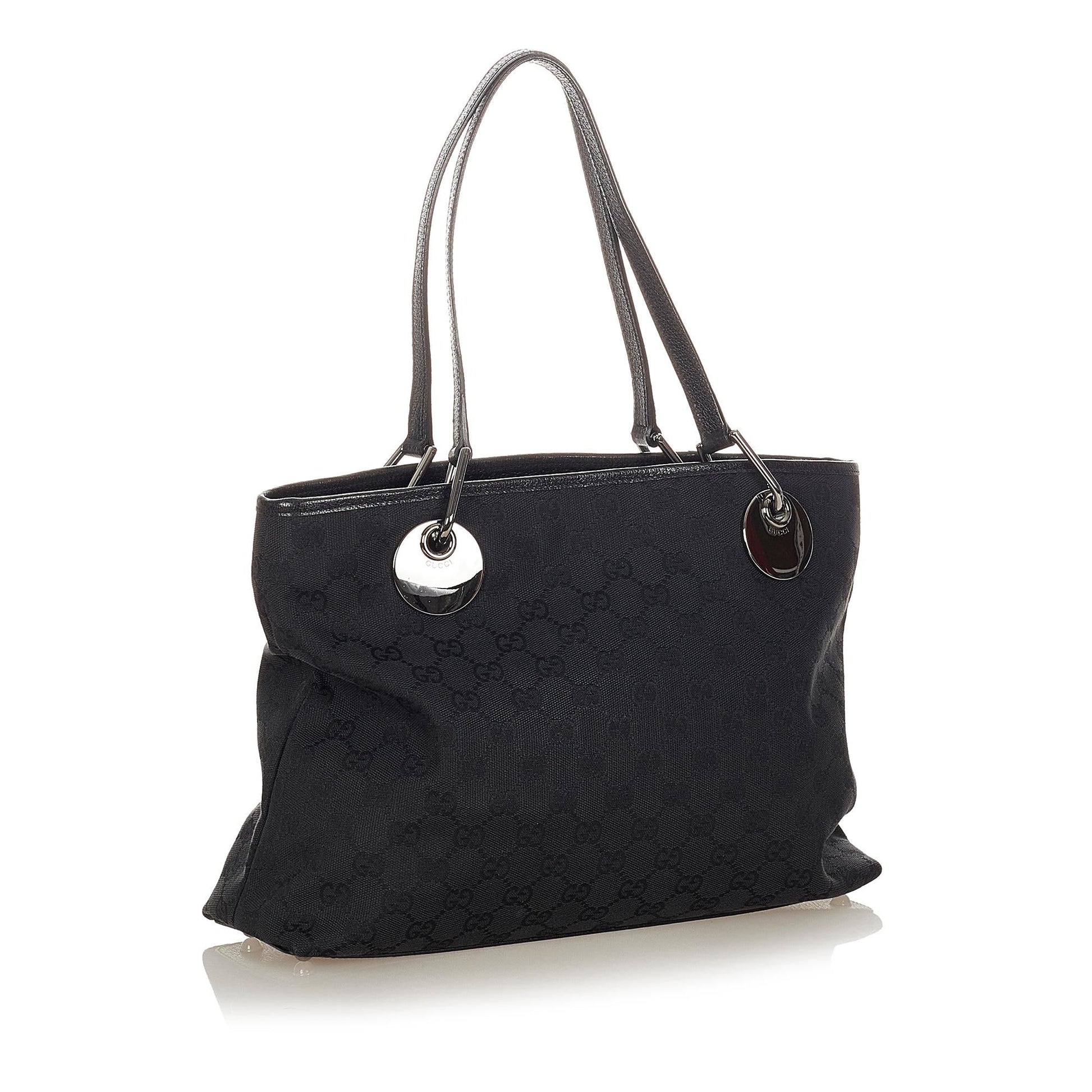Gucci GG Eclipse SHG Canvas Black Shoulder Bag