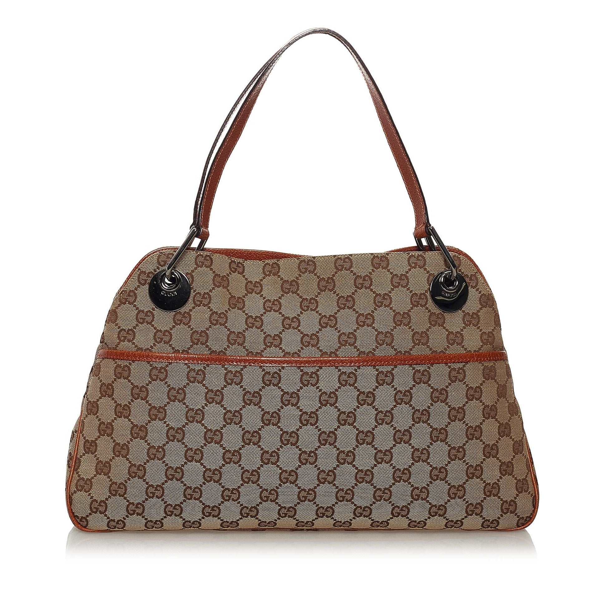 Gucci GG Eclipse SHG Canvas Brown Shoulder Bag 5