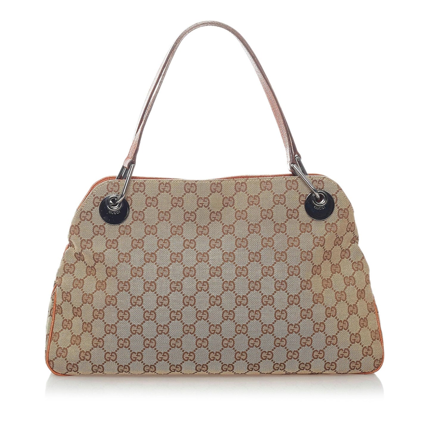 Gucci GG Eclipse SHG Canvas Calf Brown Orange Shoulder Bag
