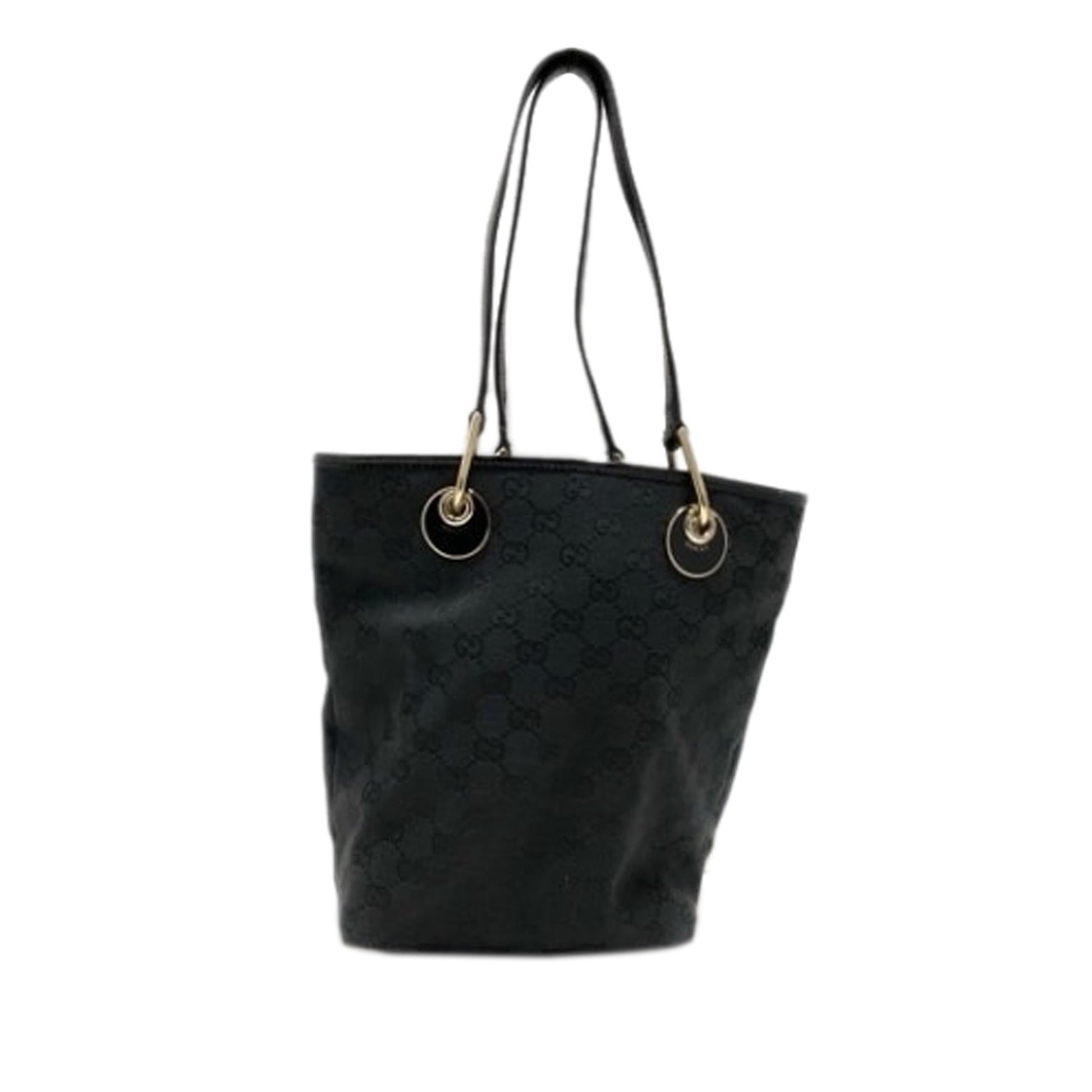 Gucci GG Eclipse SHG Canvas Calf Black Tote Bag
