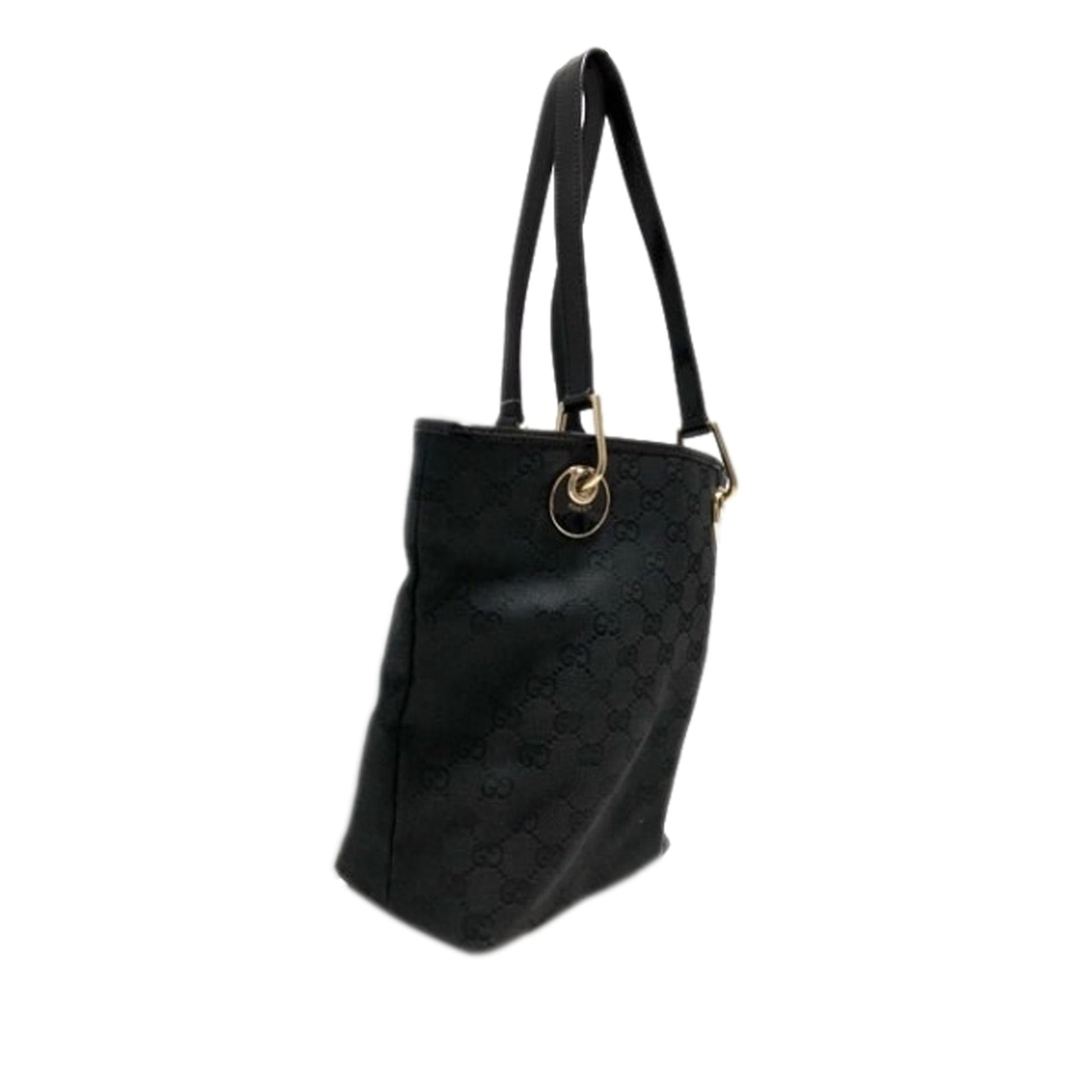 Gucci GG Eclipse SHG Canvas Calf Black Tote Bag