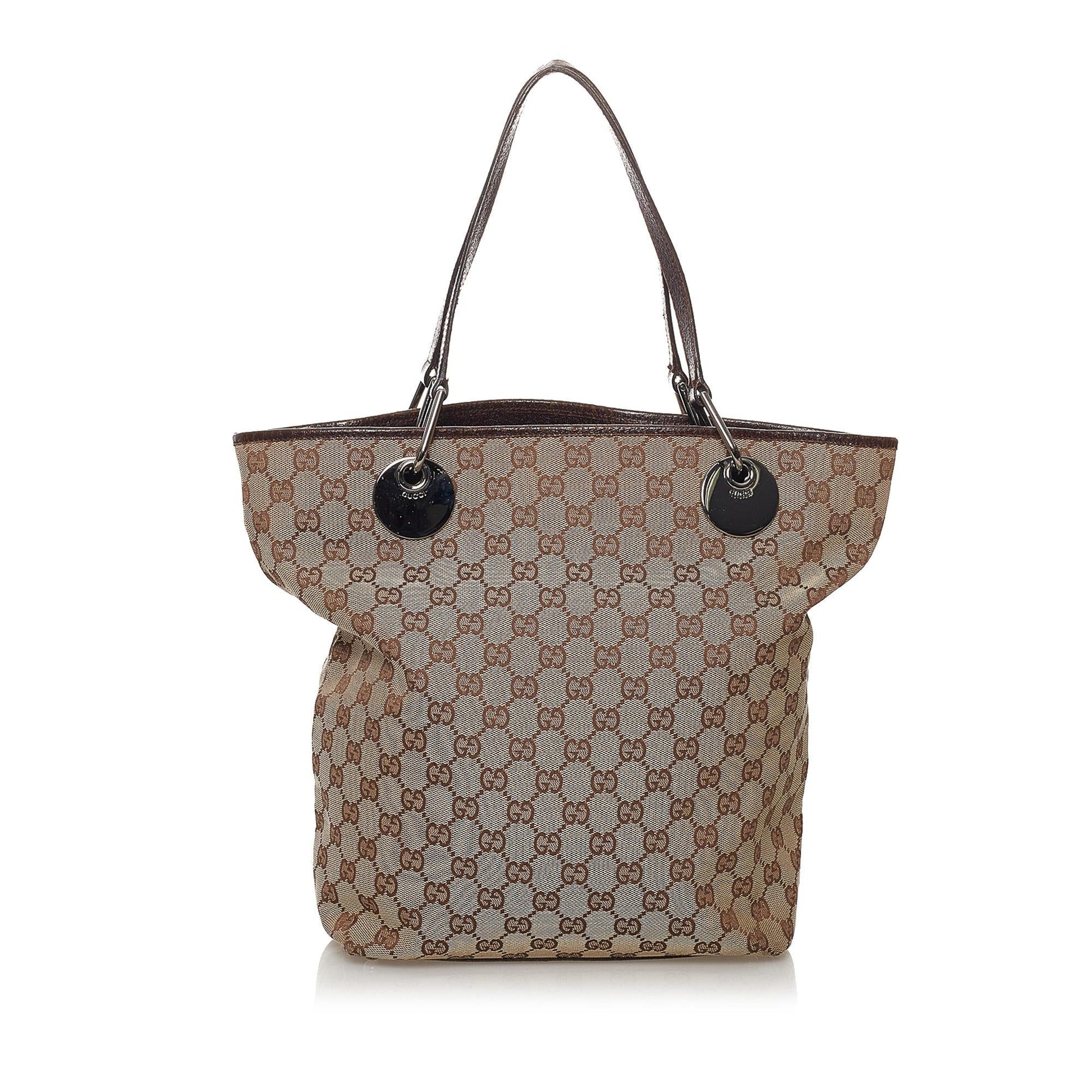 Gucci GG Eclipse SHG Canvas Brown Tote Bag 5
