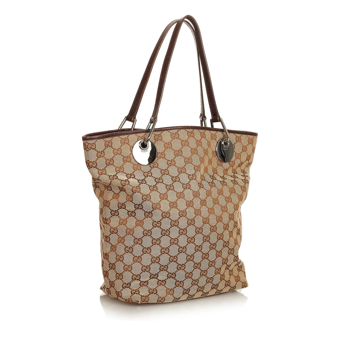 Gucci GG Eclipse SHG Canvas Brown Tote Bag 6