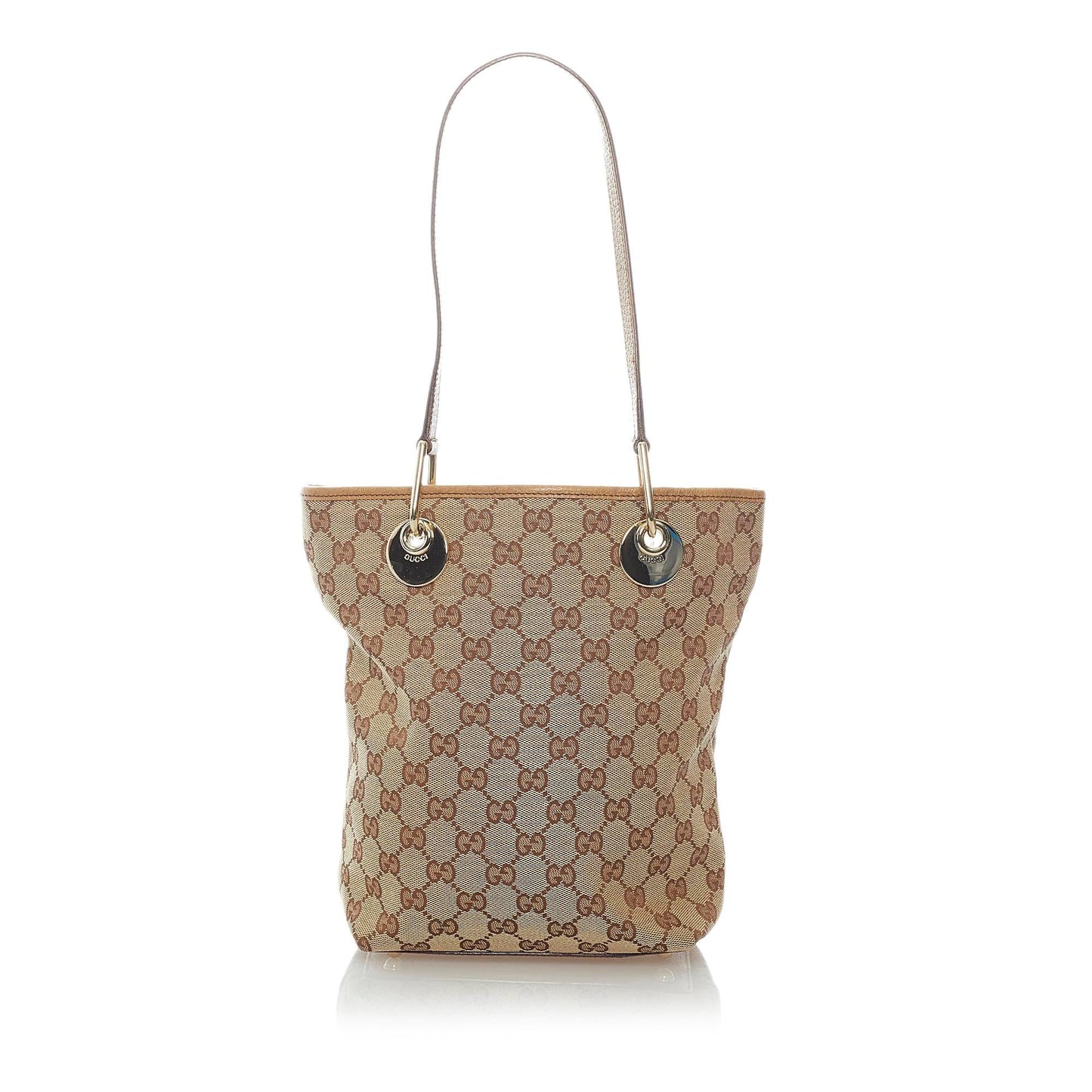 Gucci GG Eclipse SHG Canvas Calf Brown Tote Bag 5