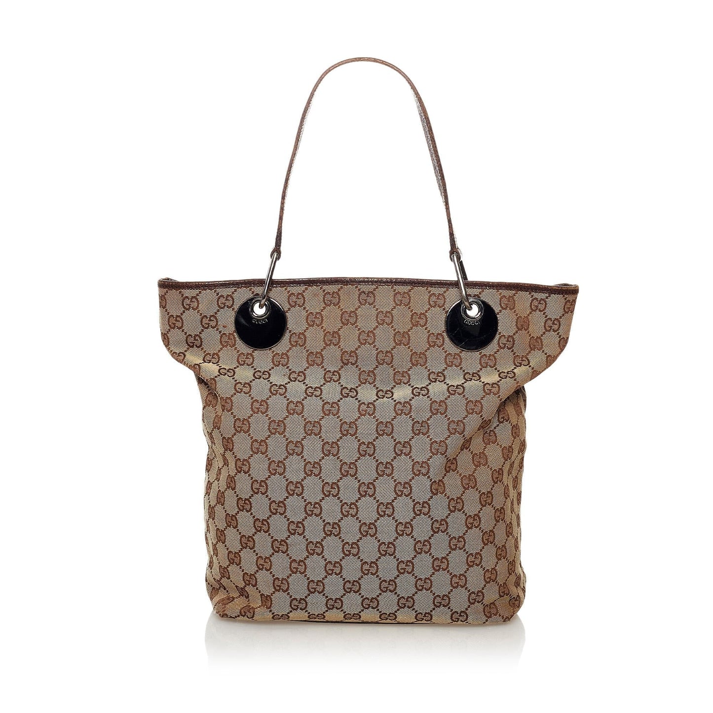 Gucci GG Eclipse SHG Canvas Brown Tote Bag