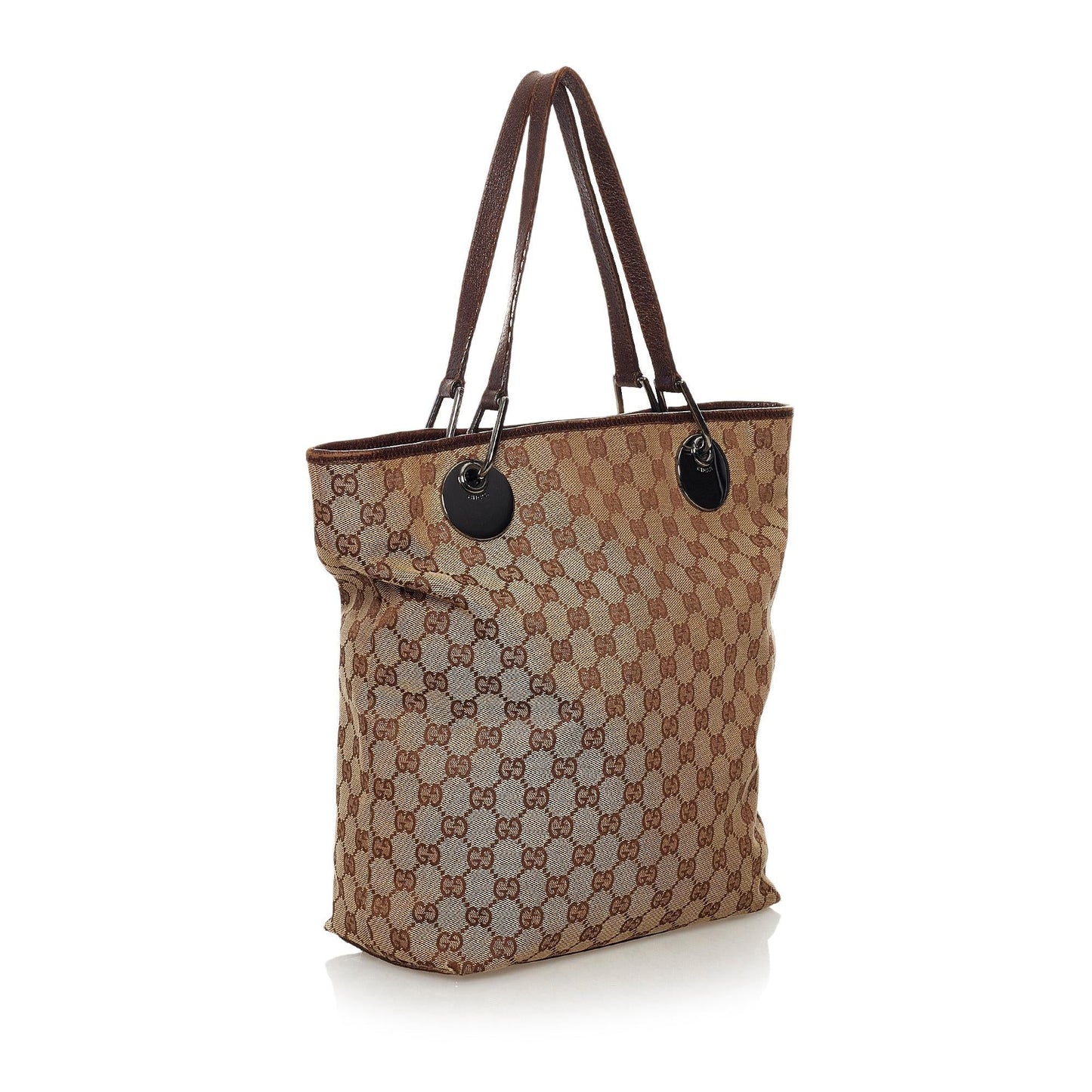 Gucci GG Eclipse SHG Canvas Brown Tote Bag