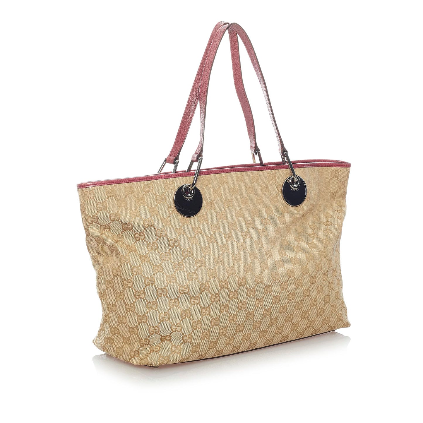 Gucci GG Eclipse SHG Canvas Calf Brown Tote Bag Bag Shg