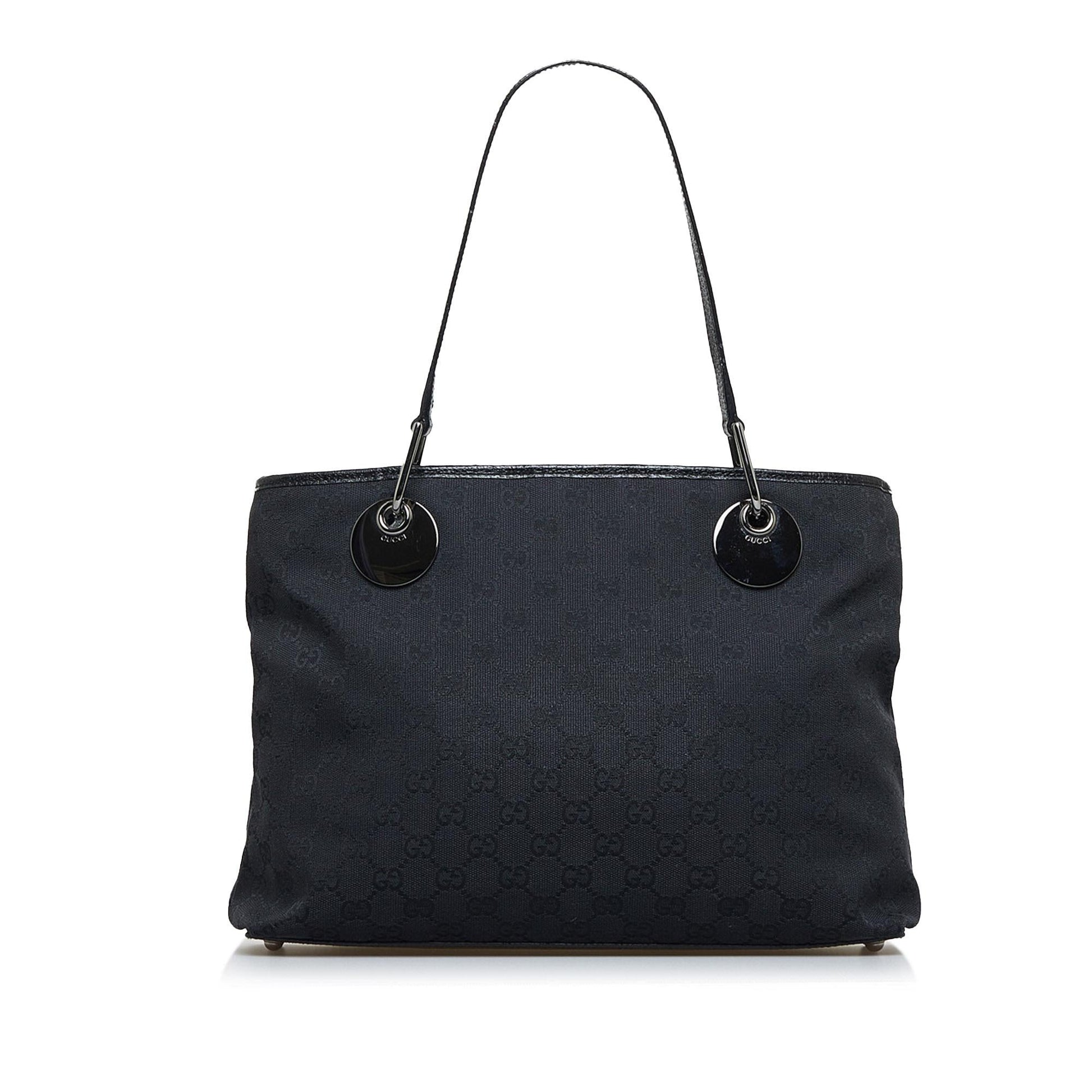 Gucci GG Eclipse SHG-wvHmam Canvas Black Tote Bag