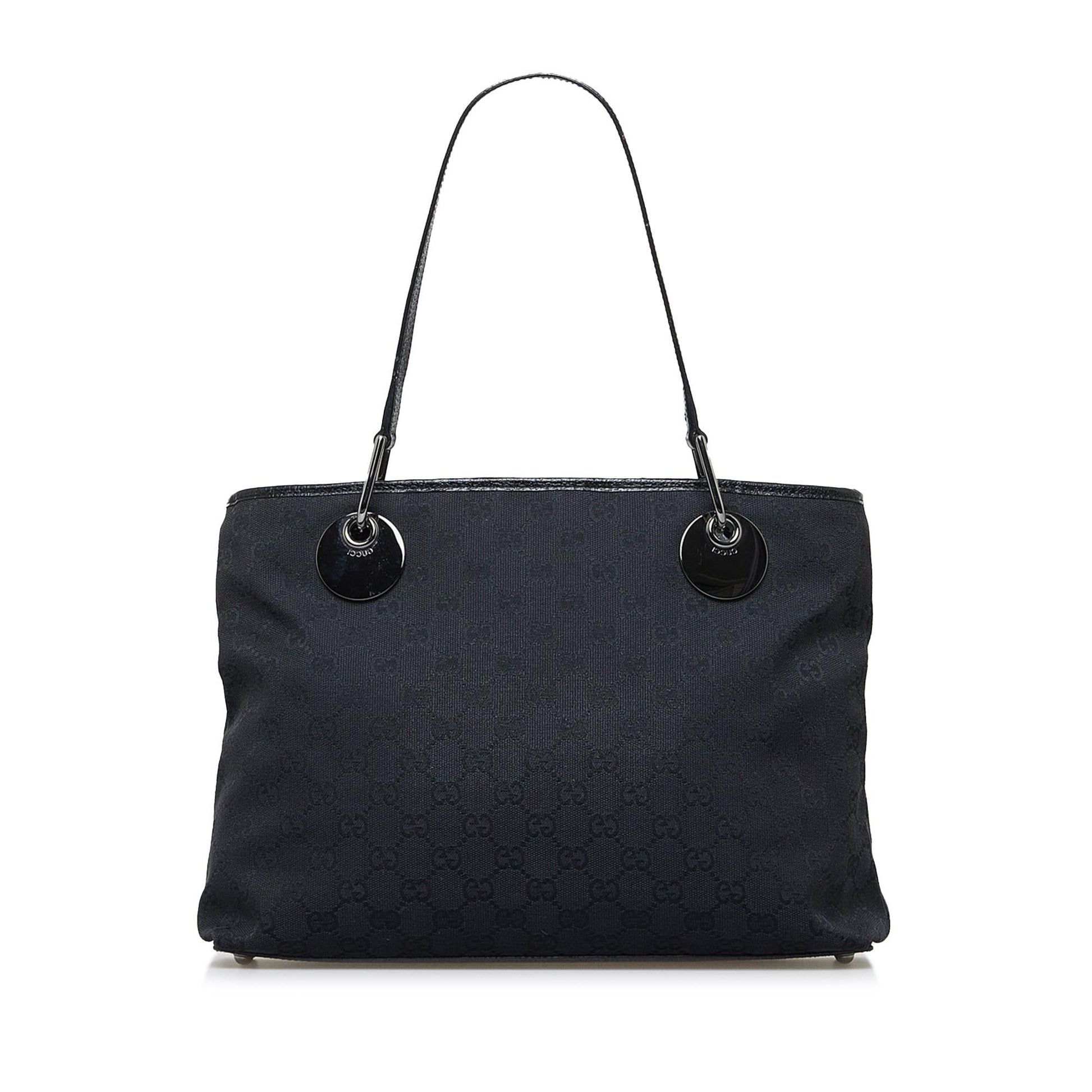 Gucci GG Eclipse SHG-wvHmam Canvas Black Tote Bag