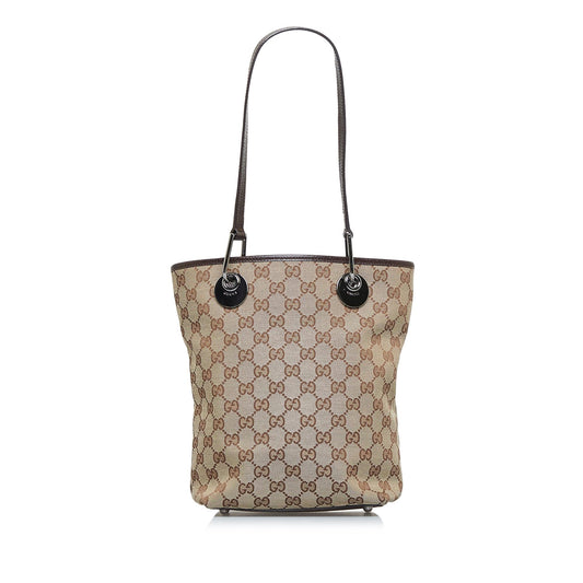 Gucci GG Eclipse SHG-hRWN1o Canvas Brown Tote Bag