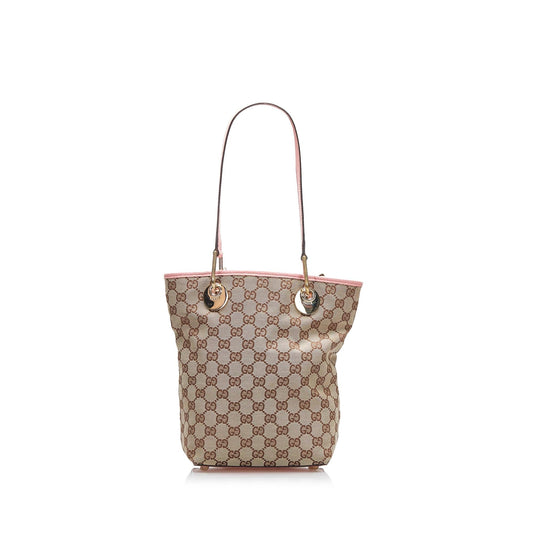 Gucci GG Eclipse SHG-mGpOad Canvas Brown Tote Bag