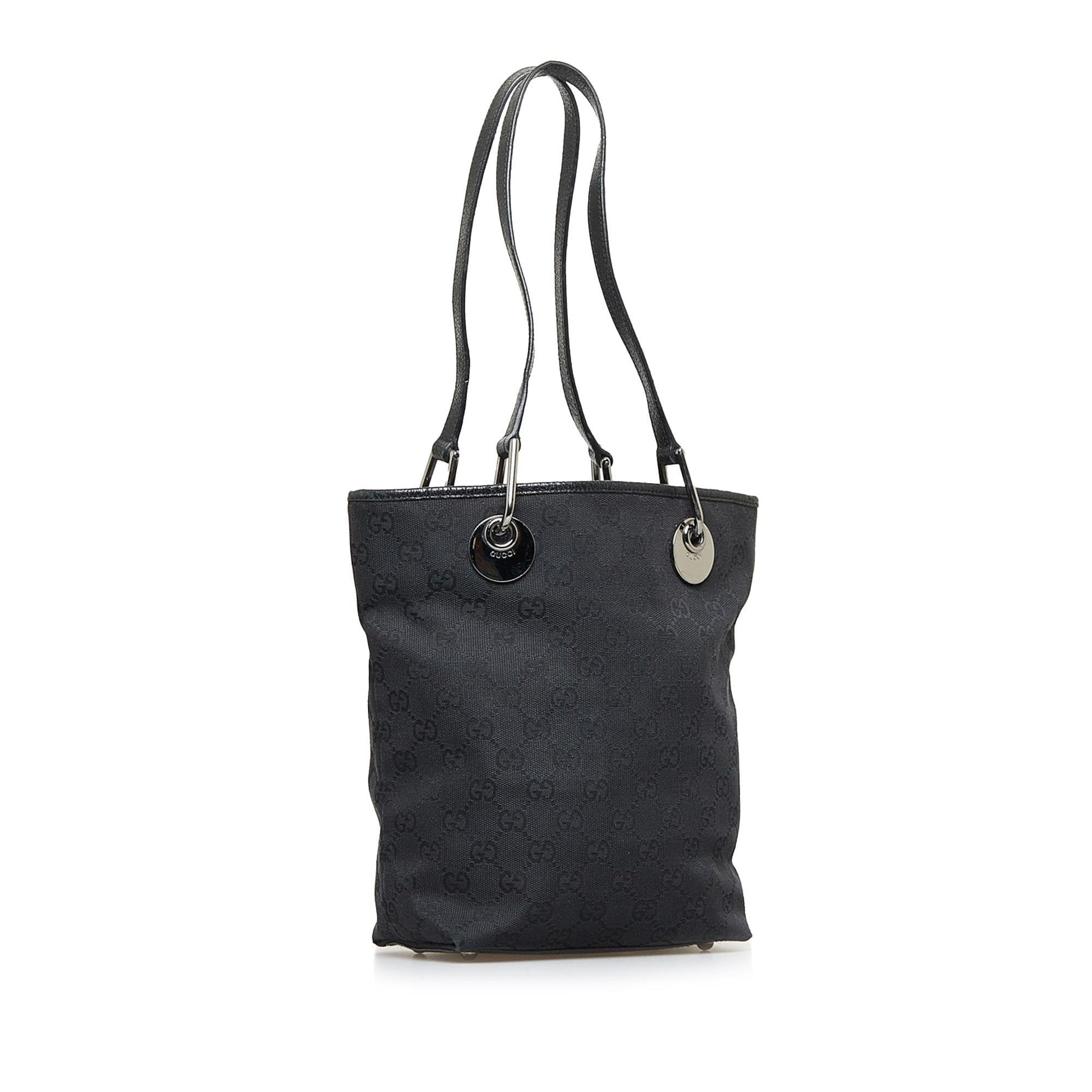 Gucci GG Eclipse SHG-Uv4jl1 Canvas Calf Black Tote Bag
