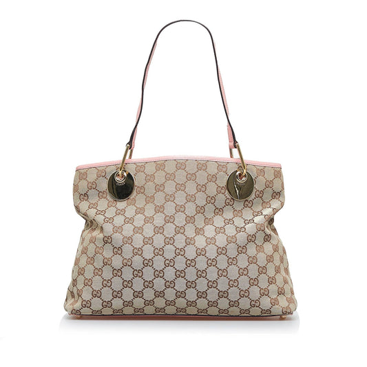 Gucci GG Eclipse SHG-YupSAN Canvas Brown Tote Bag