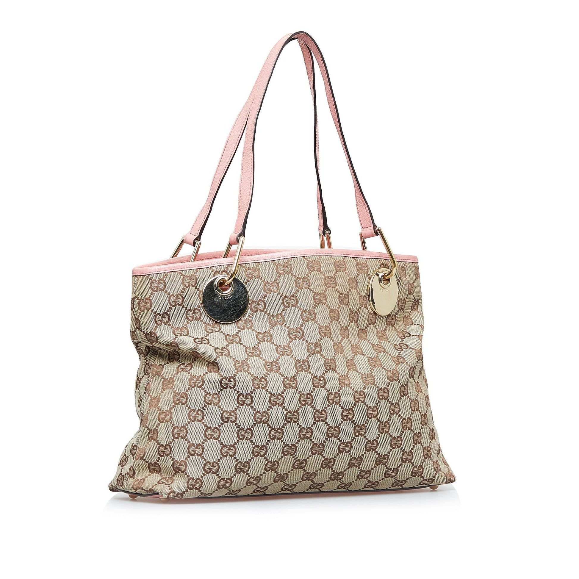 Gucci GG Eclipse SHG-YupSAN Canvas Brown Tote Bag