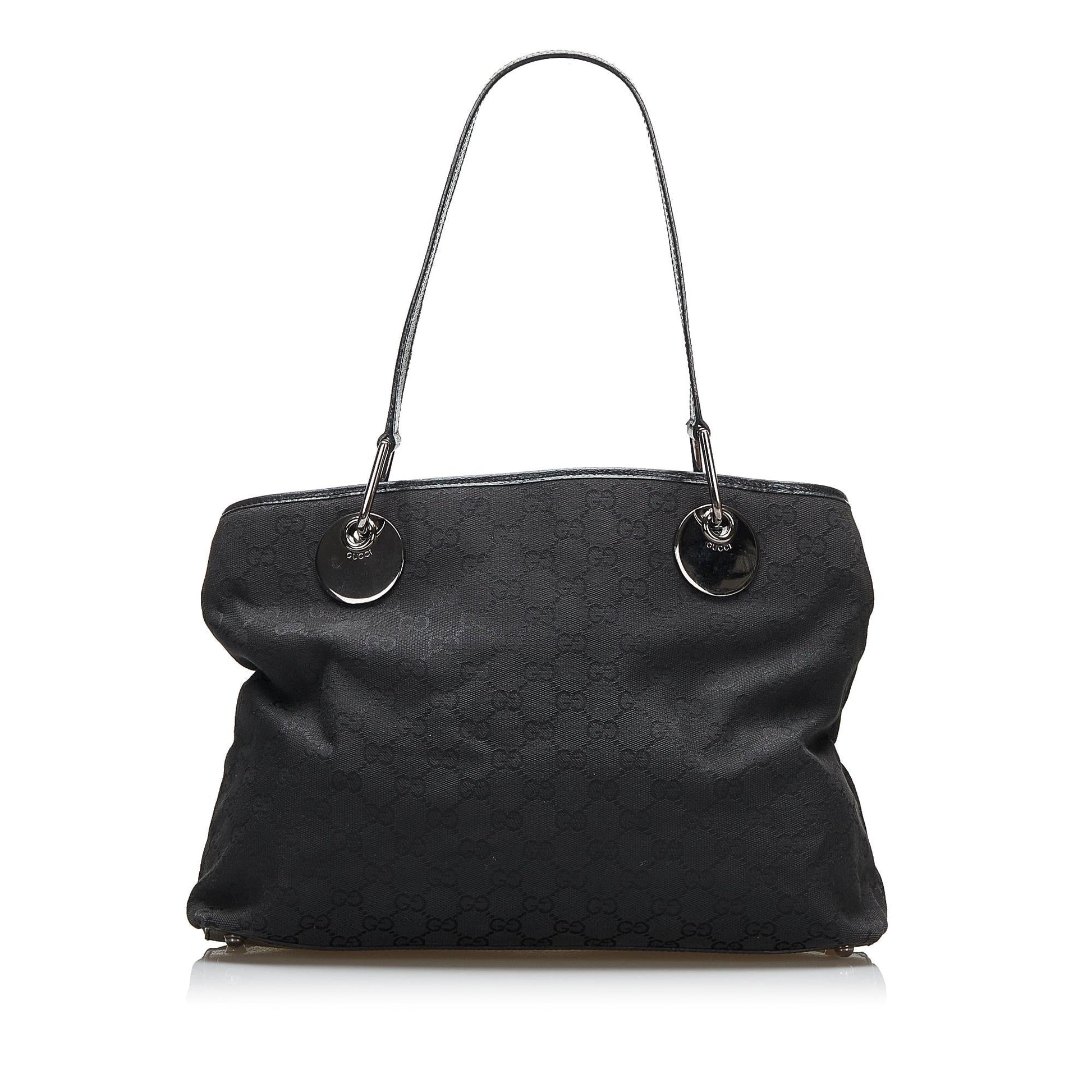 Gucci GG Eclipse SHG-kTtC13 Canvas Calf Black Tote Bag