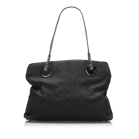 Gucci GG Eclipse SHG-kTtC13 Canvas Calf Black Tote Bag