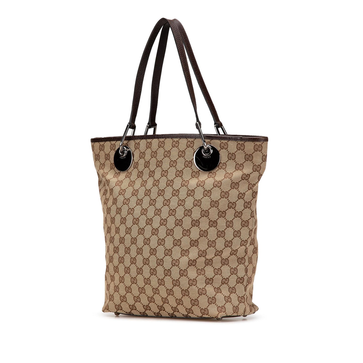 Gucci GG Eclipse Canvas Brown Tote Bag
